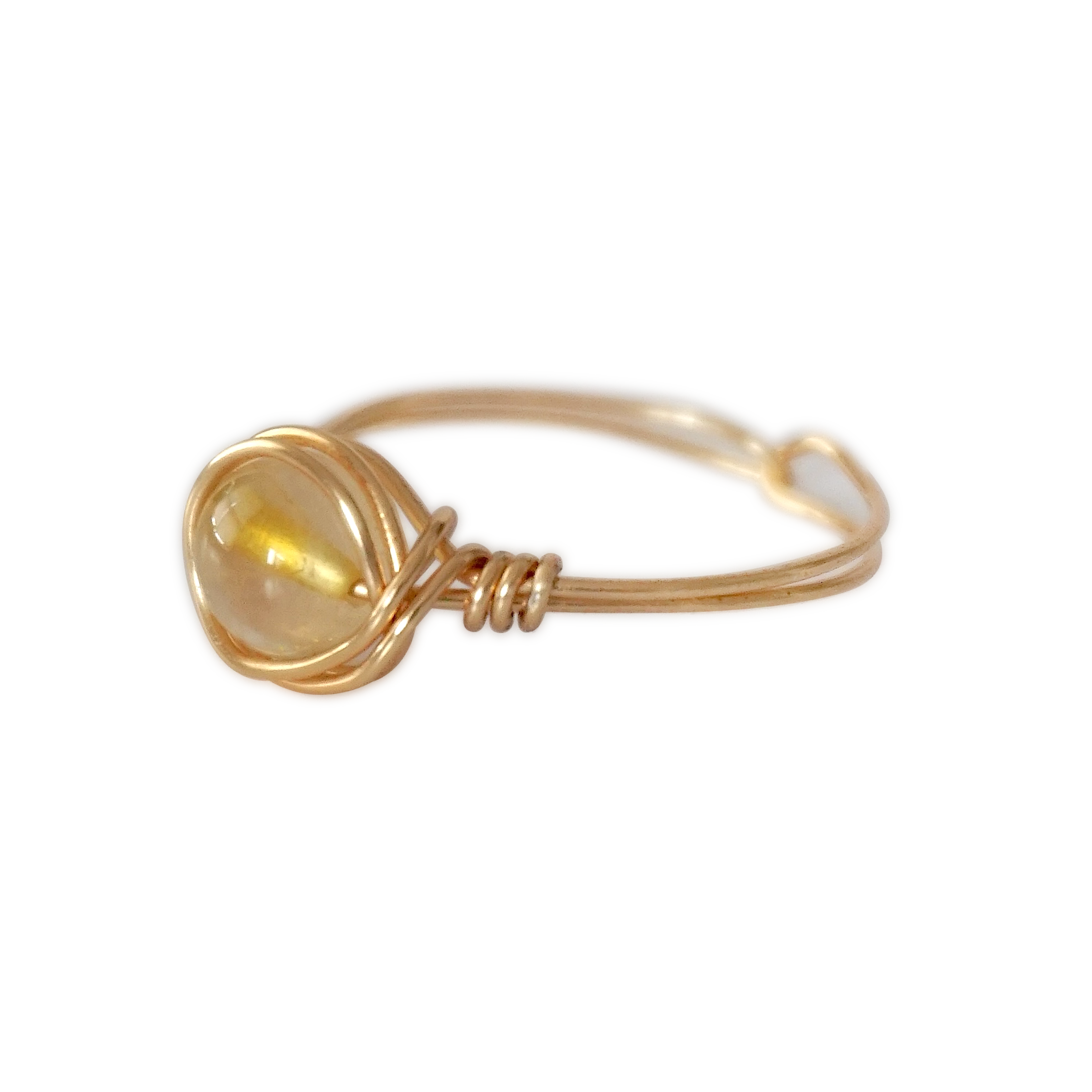 Simple Citrine Birthstone Ring for Women - Elegant November Birthstone Jewelry Gift for Mom, Sister, Wife | Perfect for Birthdays, Anniversaries & Everyday Wear
