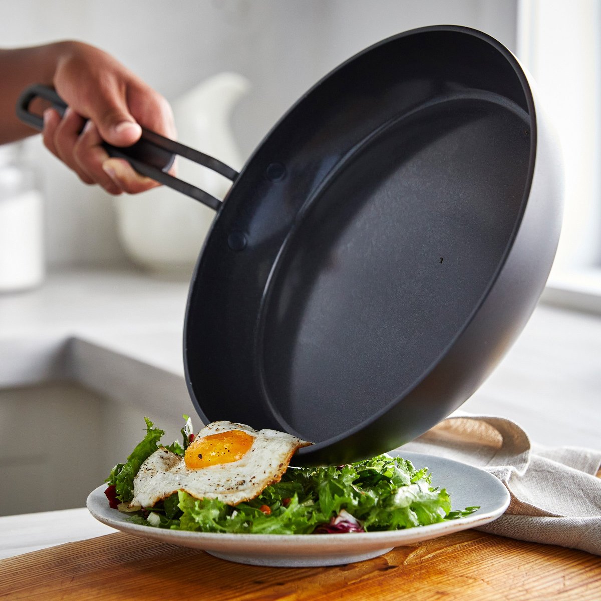 Stanley Tucci™ Ceramic Nonstick 8-Inch & 10-Inch Frying Pan Set | Milano Black | Perfect for Sautéing, Frying & Everyday Cooking