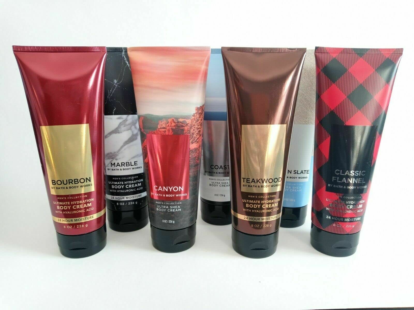 Bath and Body Works 3-Pack Men's Scented Body Cream (8oz Each, 24oz Total) - Moisturizing Lotion for Dry Skin, Gift Set for Him - Perfect for Daily Use, Gym Bag & Travel Essentials