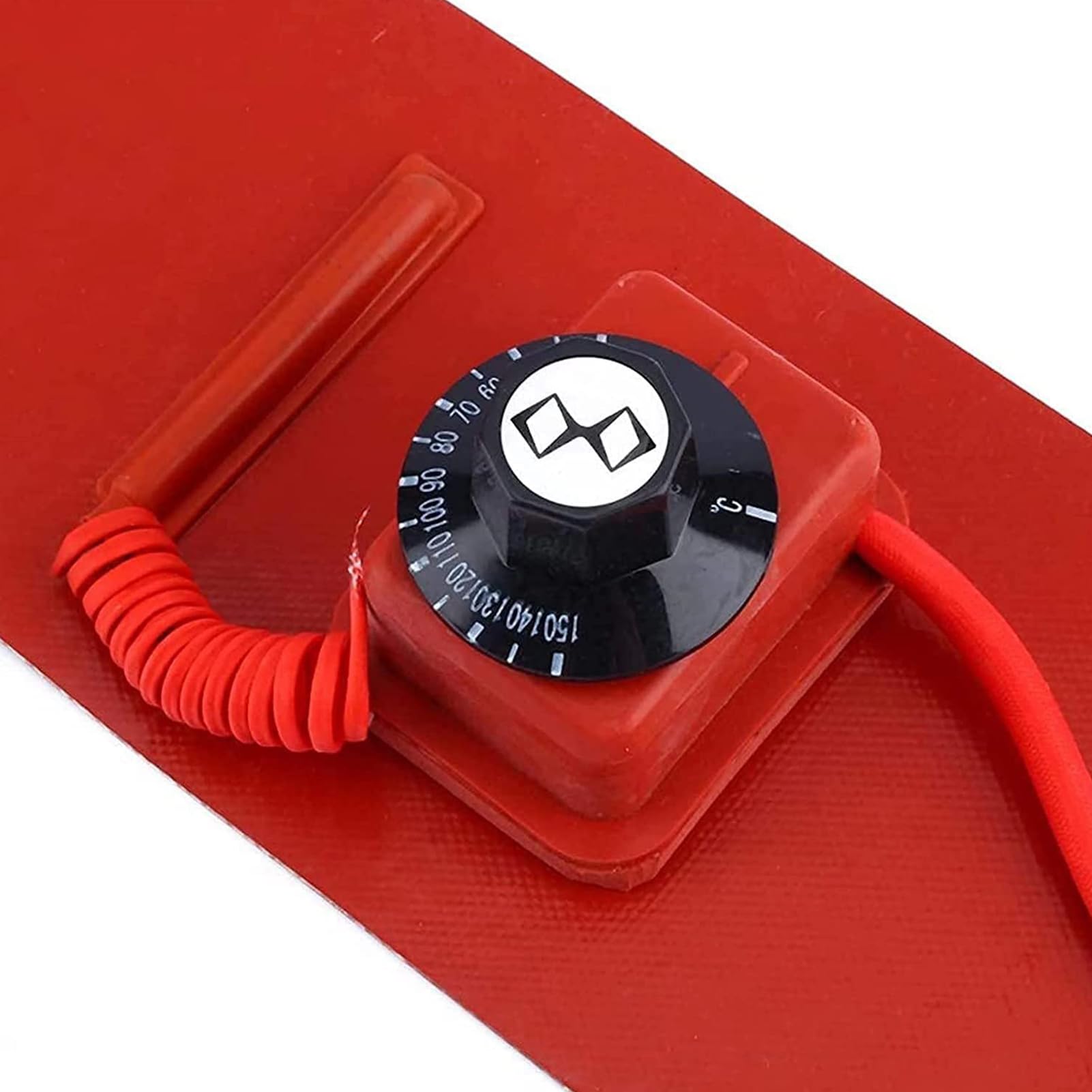 Electric Silicone Oil Drum Heater Belt - Adjustable Thermostat 30-150°C for 20L-200L Metal Barrels | Industrial Drum Heating Pad for Cold Weather Storage & Viscosity Control