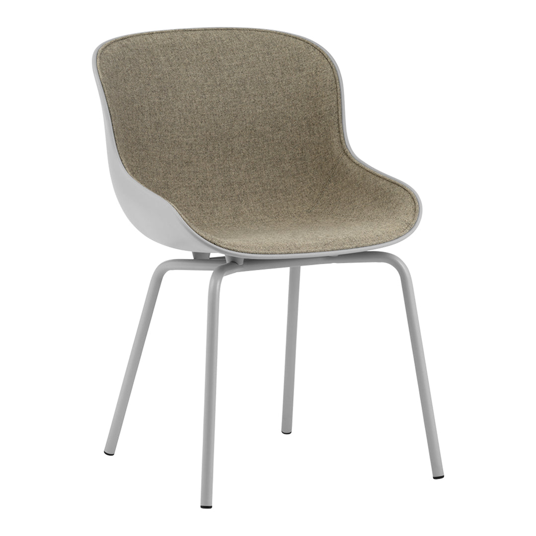 Modern Hyg Side Chair with Steel 4-Leg Base & Upholstered Seat - Perfect for Dining Room, Kitchen, Office or Small Space Decor