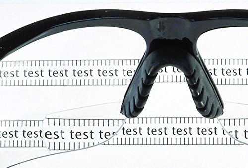 KLEENGUARD V60 30-06 Safety Sunglasses with +1.0 Diopter Clear Readers - Black Frame (6 Pairs/Case) - Perfect for Workplace Safety, Outdoor Activities & Eye Protection