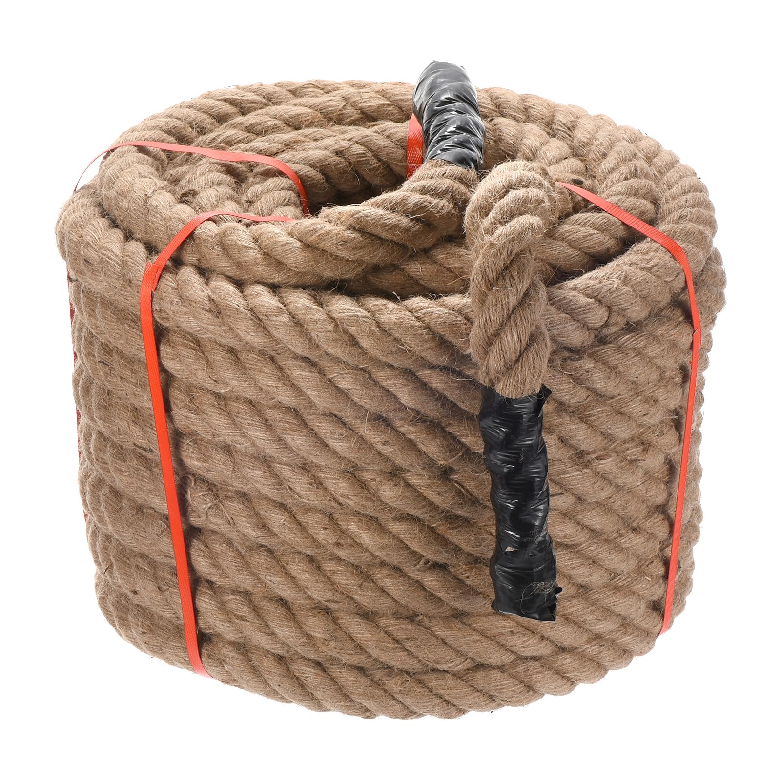 PATIKIL Natural Jute Rope 1-1/2 Inch x 100 Feet - Thick Twisted Manila Rope for Docks, Railings, Bundling, Crafts, Tug of War & Home Decor | Heavy Duty Hemp Twine for DIY Projects, Marine Use & Rustic Weddings