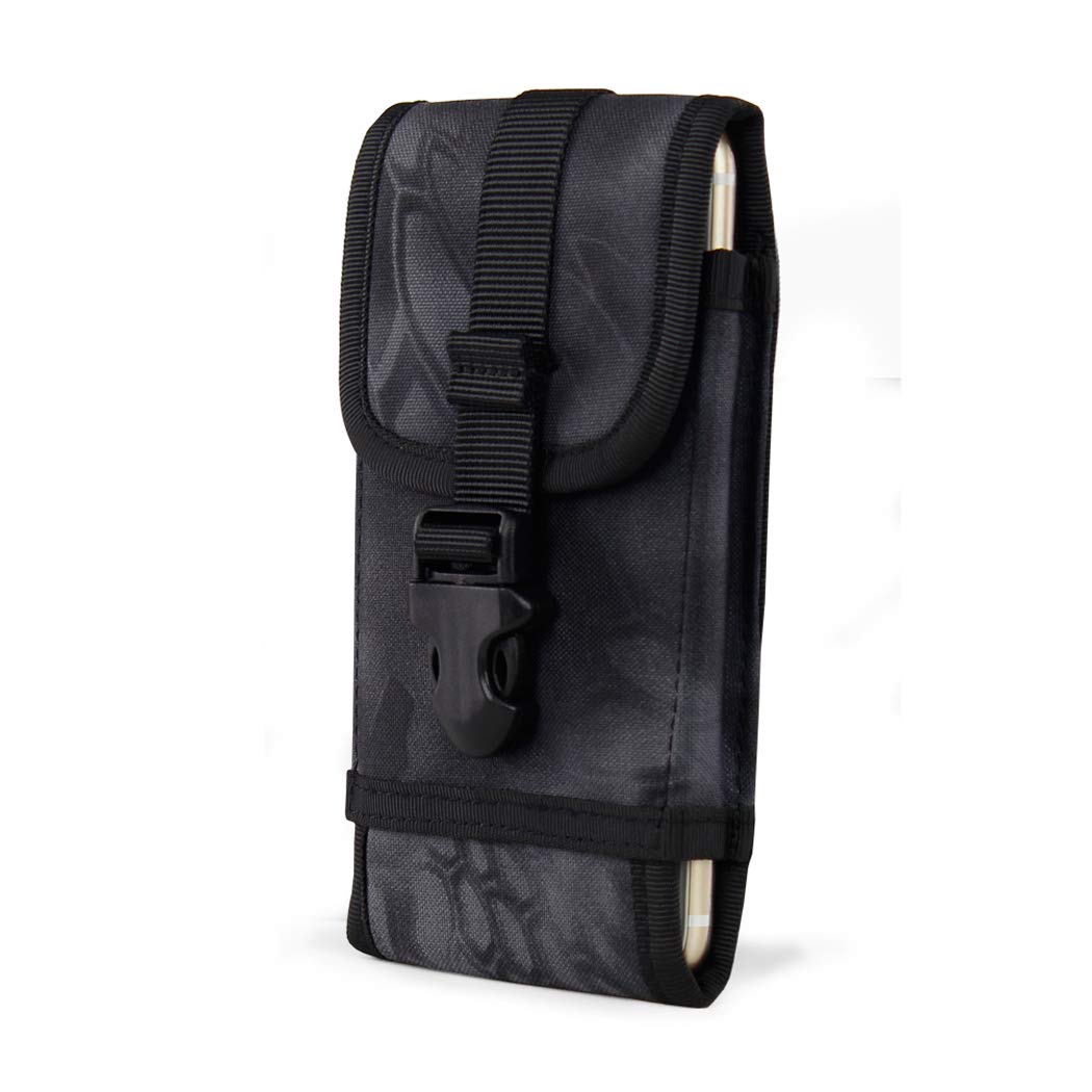Aoutacc Tactical Molle Phone Pouch - 1000D Nylon Waist Phone Holder Holster Bag for iPhone 6/7/8 Plus & Samsung Galaxy (4.7