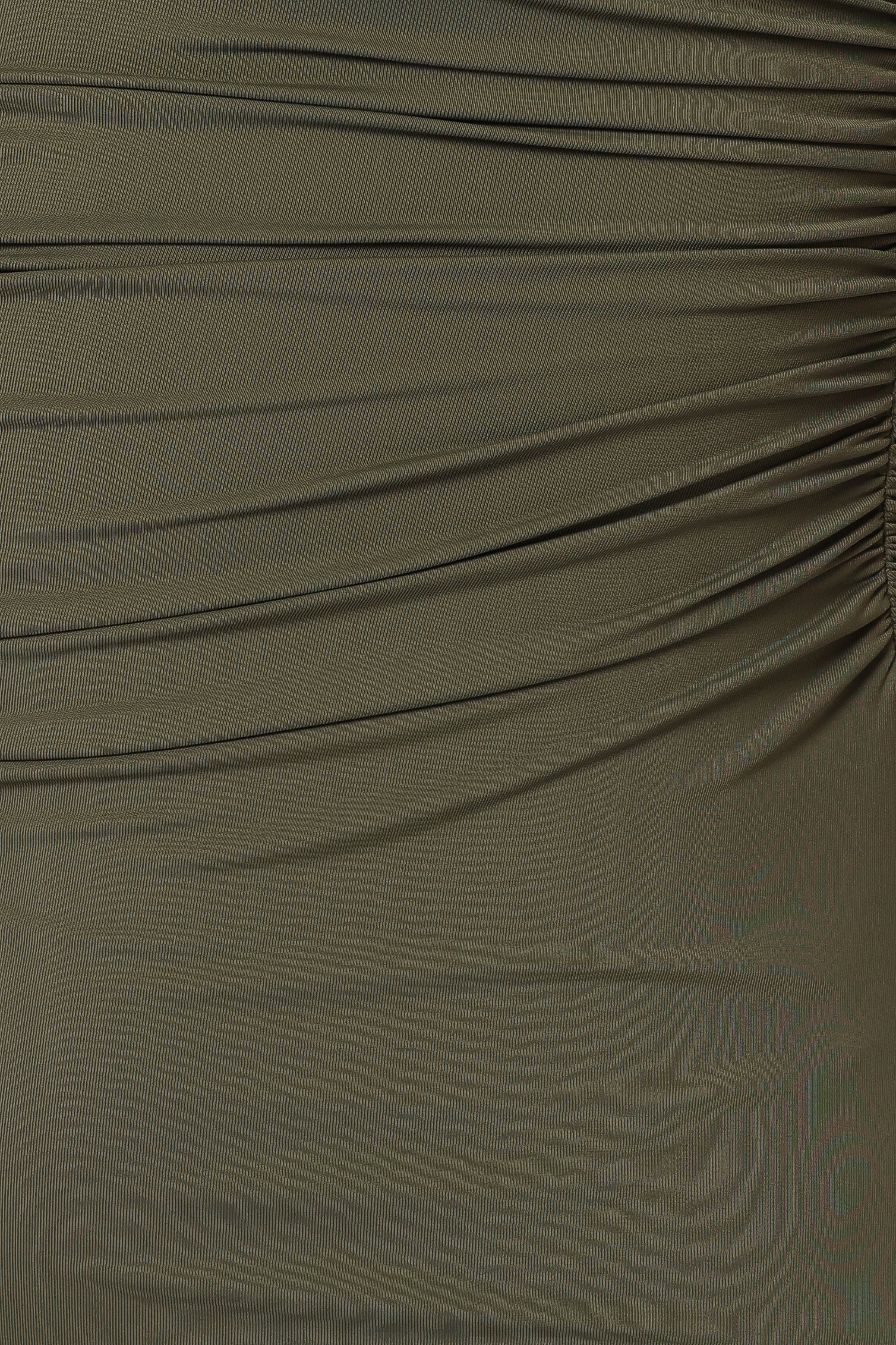 Brixley Strapless Maxi Dress for Women - Khaki Long Formal Evening Gown for Weddings, Parties & Special Occasions
