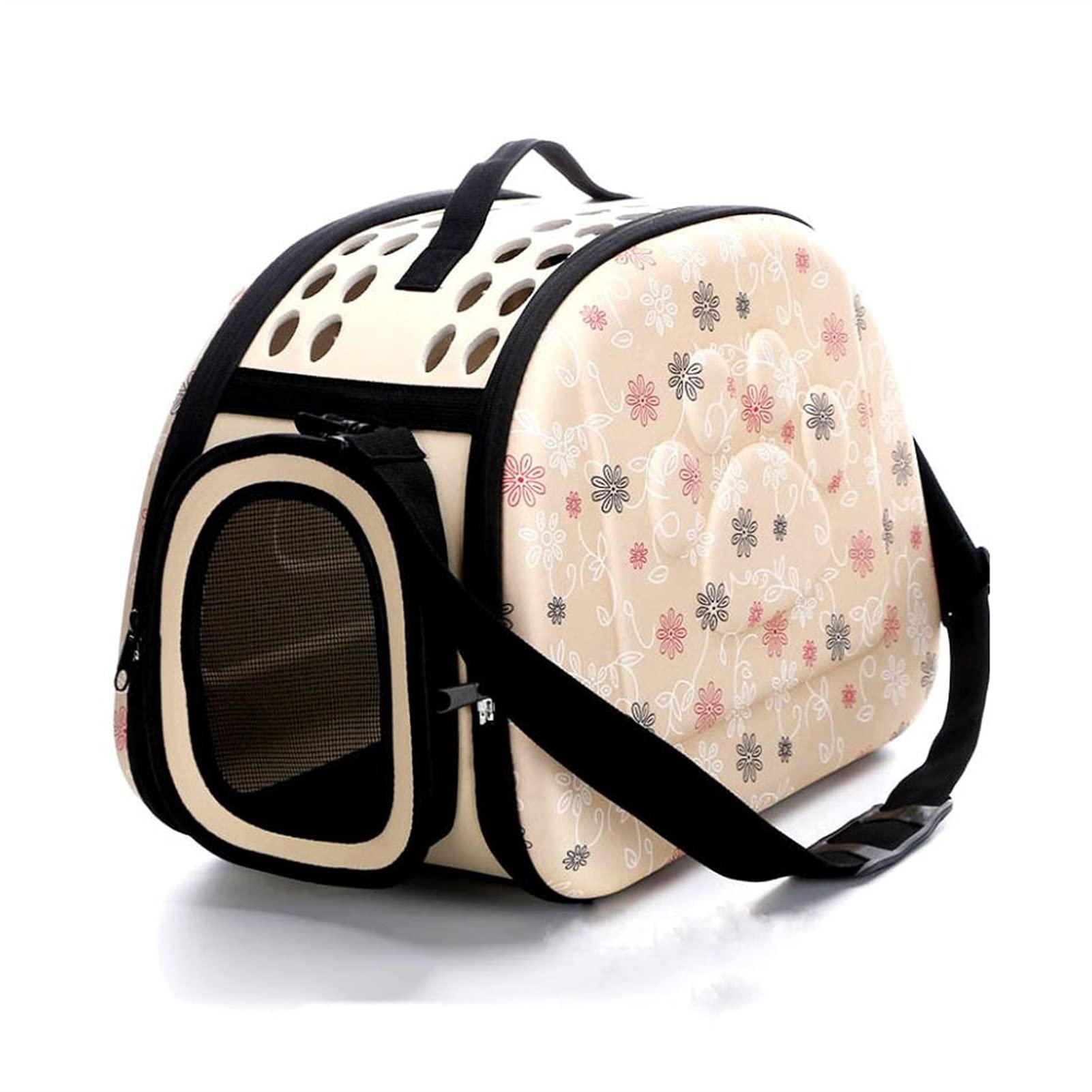 **Portable Breathable Pet Carrier Backpack - Foldable EVA Travel Shoulder Bag for Cats & Dogs - Durable & Comfortable for Outdoor Adventures, Hiking, and Daily Commutes**