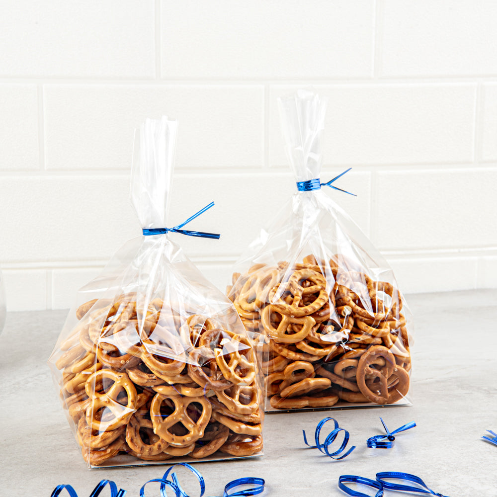 Blue Metallic Twist Ties for Bags - 500 Count Box | Secure & Organize Food, Gifts & More | Durable Bag Closures for Home & Kitchen
