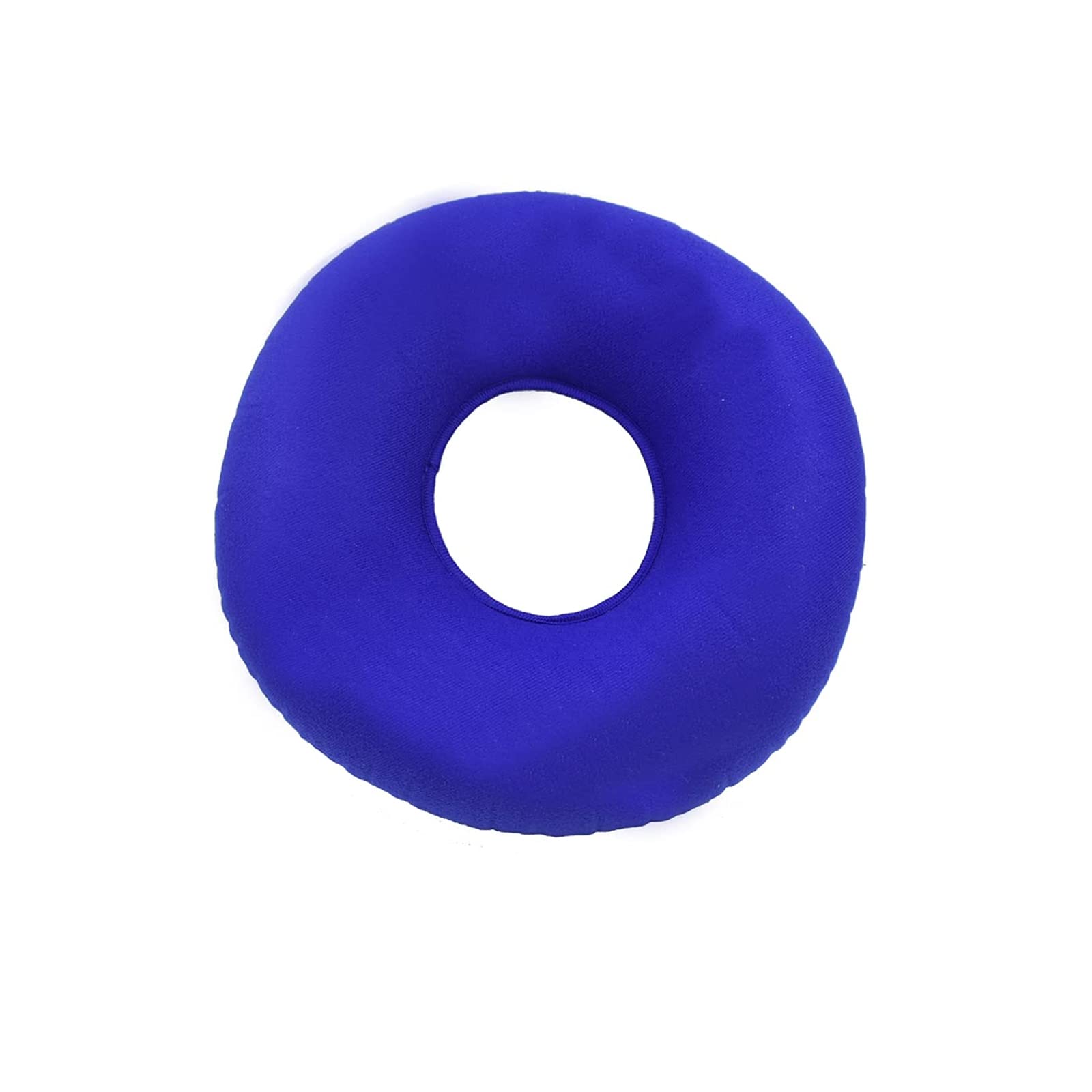 Inflatable Donut Pillow Cushion for Back Pain Relief - Orthopedic Round Seat Cushion with Neck & Lumbar Support - Home Office Car Travel Hiking Camping Desk Use - Blue Comfort Cushion for Post-Surgery Hemorrhoids & Tailbone Pain