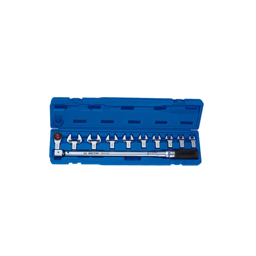 KING TONY 345202D11MR Interchangeable Torque Wrench Set - 14 x 18 Size - Professional Automotive & Industrial Tool Kit for Precise Bolt Tightening - Perfect for Mechanics, DIY Projects & Equipment Maintenance