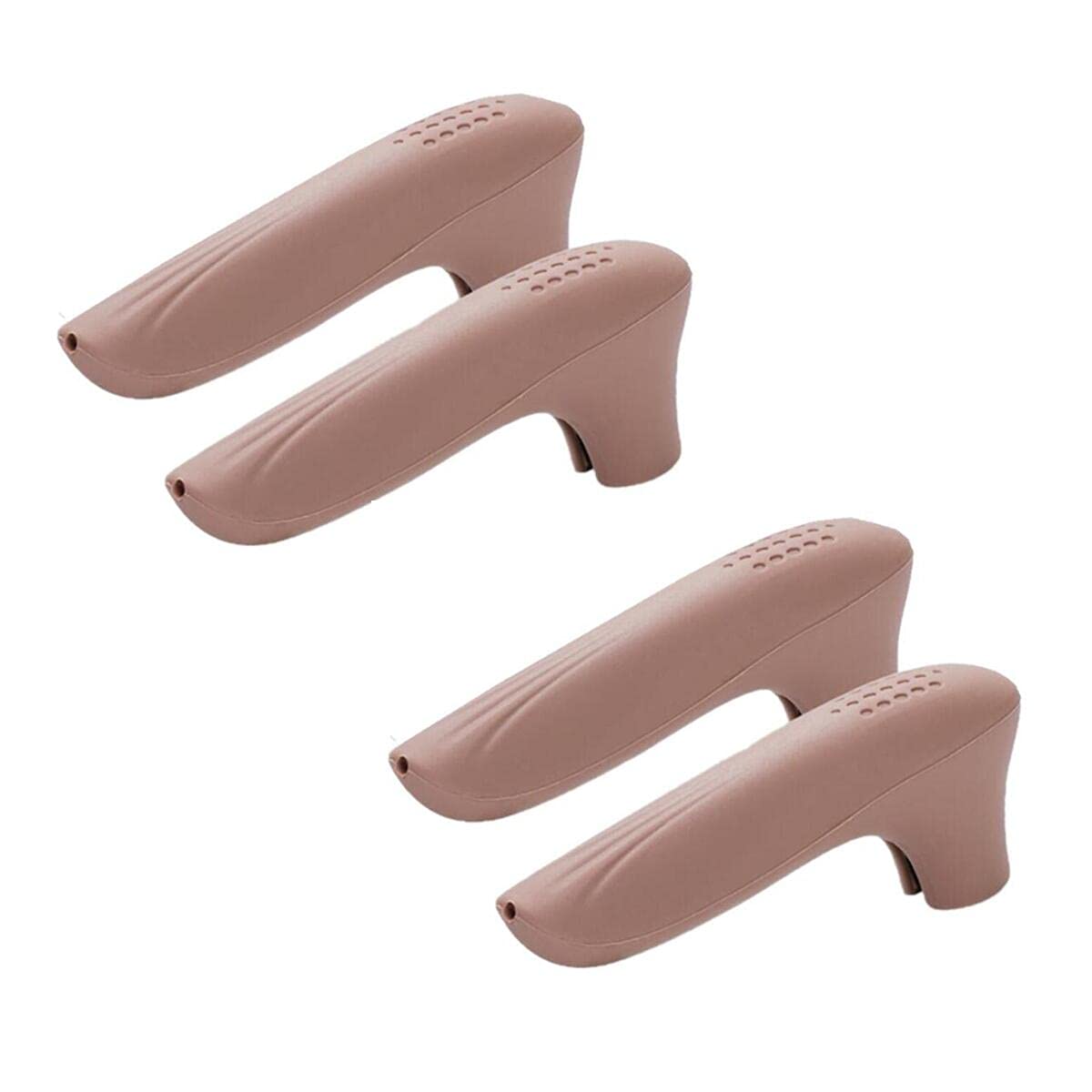 4-Pack Silicone Door Handle Covers - Anti-Collision, Anti-Static, Multi-Functional Grip Protectors for Lever Style Doors - Perfect for Home, Office & Kids Safety (Household Essentials)