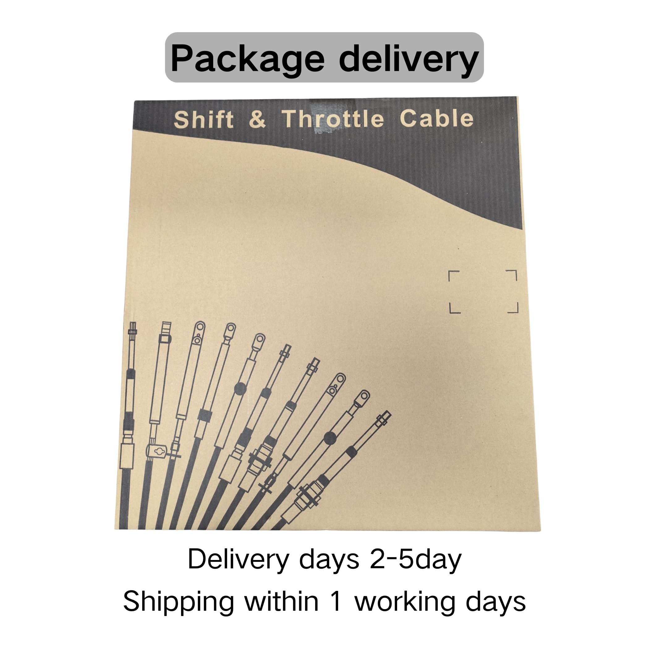 Mercury Outboard Engine Remote Control 33c GEN I Throttle & Shift Cables - 10FT Replacement Parts for Smooth Boat Operation - Perfect for Marine Maintenance & Watercraft Repair