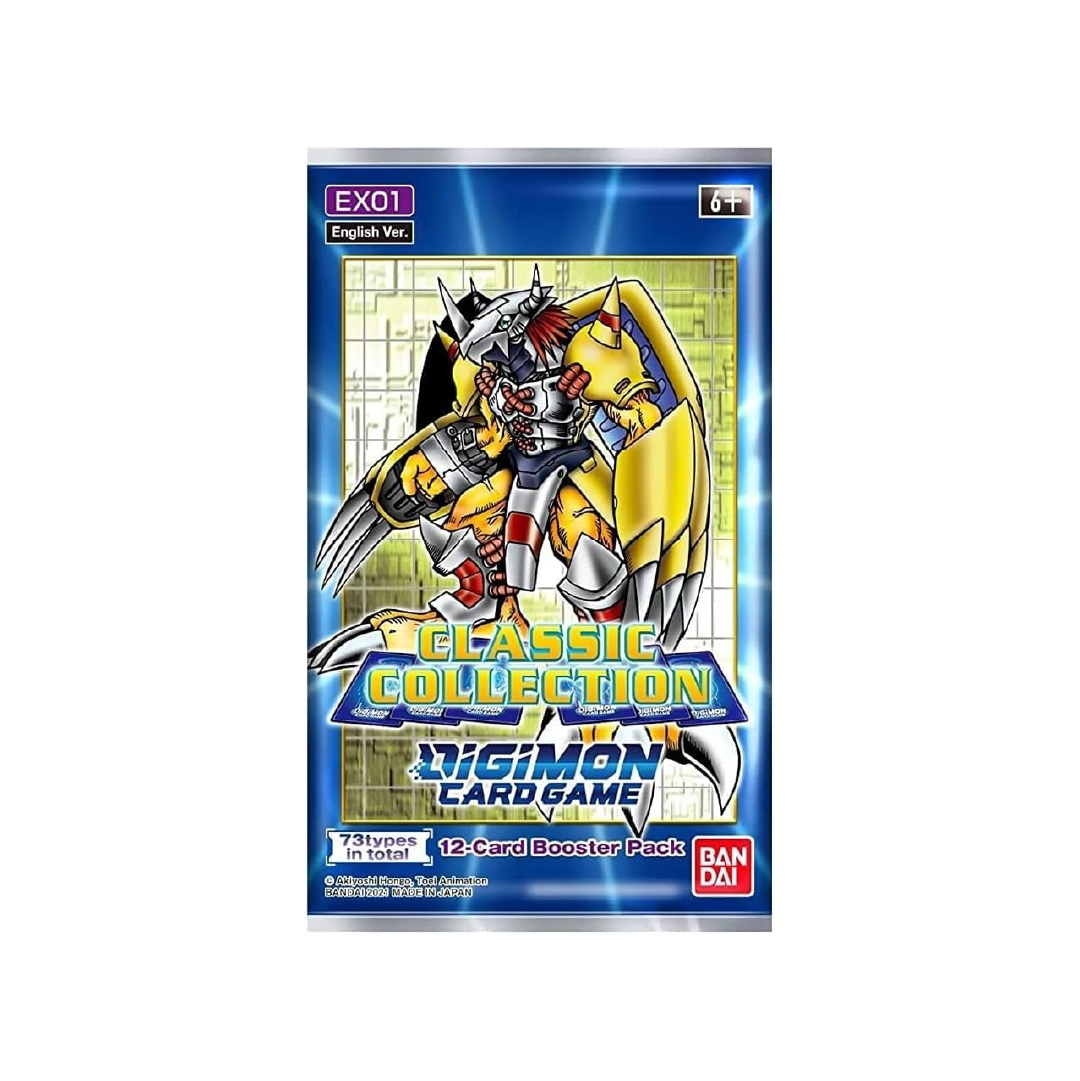 Digimon Trading Card Game EX 01 Classic Collection Booster Pack | Collectible Card Game for Kids & Adults | Perfect for Tournaments, Gifts & Game Nights