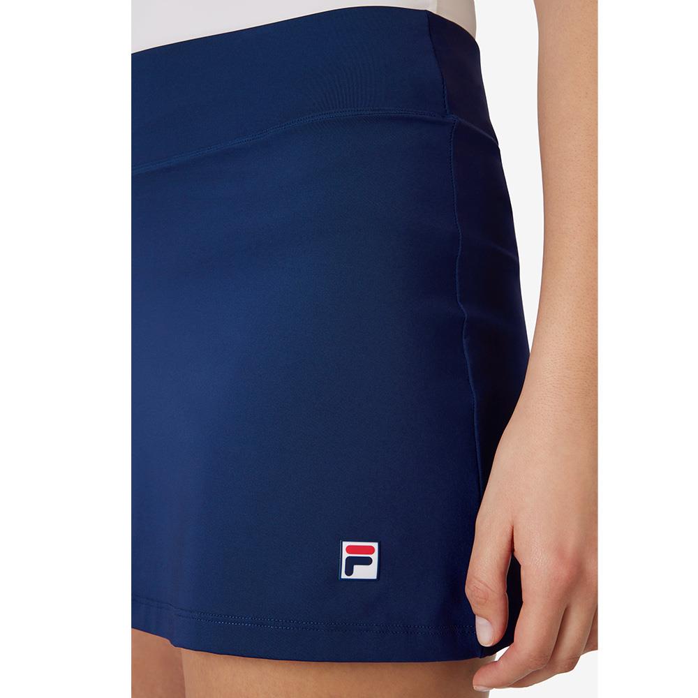 Fila Women's Essentials A-Line Skort - Navy Blue Tennis Skirt with Built-in Shorts | Perfect for Golf, Tennis & Casual Wear