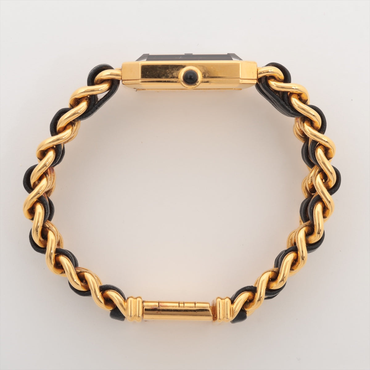 Chanel Première M Black Gold Luxury Watch for Women - Elegant Quartz Dress Watch with Leather Strap - Perfect for Business, Parties & Special Occasions