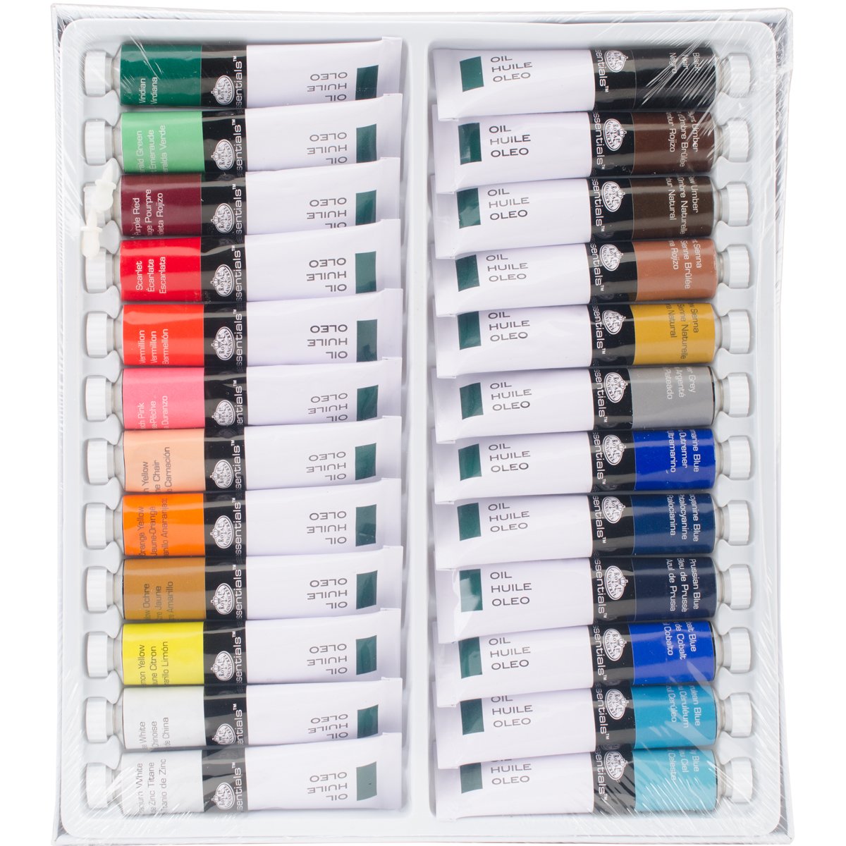 Premium 21ml Oil Paints Set - 24 Assorted Vibrant Colors for Professional & Student Artists | Perfect for Canvas Painting, Portrait Art & DIY Crafts