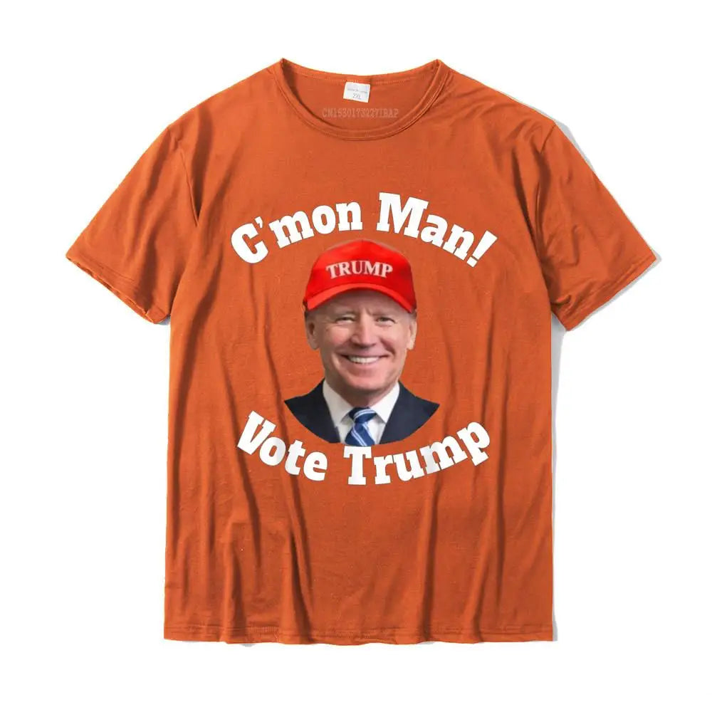 Trump vs Biden Election 2024 Halloween T-Shirt - Patriotic Political Graphic Tee for Men - 100% Cotton Customizable Top - Great for Halloween Costumes & Election Parties
