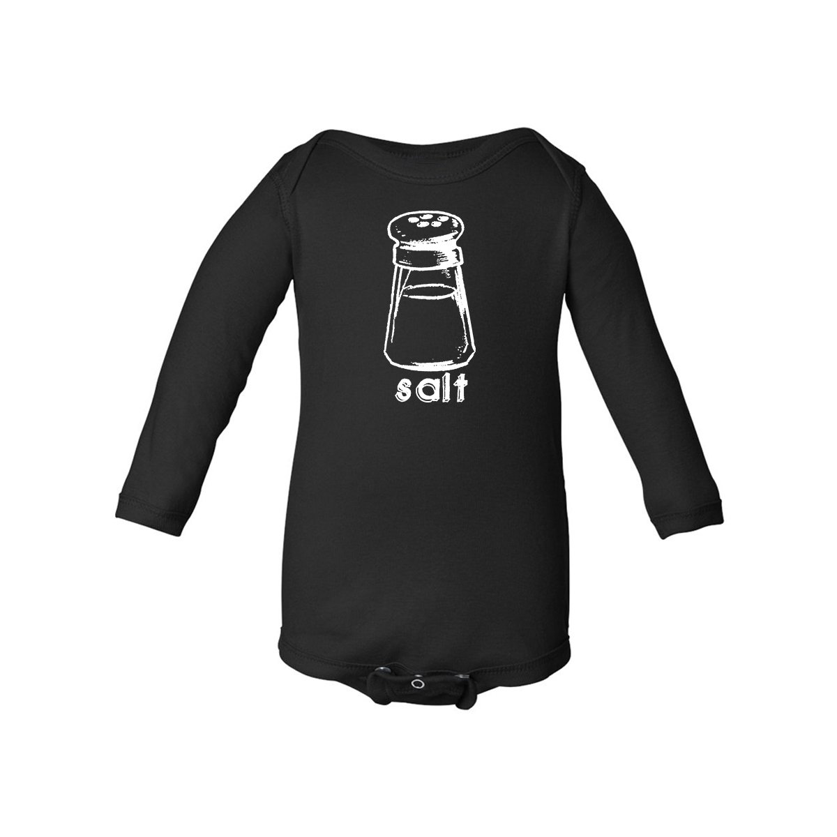 Best Friends or Twins Matching Long Sleeve Bodysuit - Cute Salt & Pepper Print for Couples, Siblings & BFFs | Perfect for Valentine's Day, Christmas Gifts & Family Photos