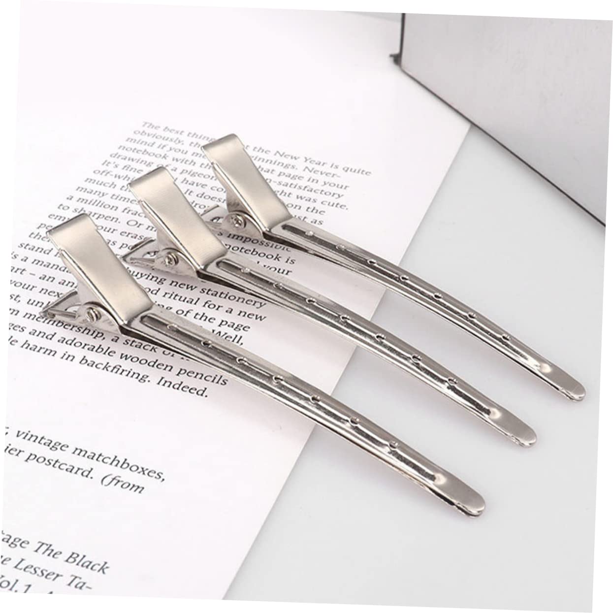 Professional 12pcs Round Hair Sectioning Clips for Styling - Salon & Barber Hairdressing Supplies by MERRYHAPY | Perfect for Hair Coloring, Cutting & Styling at Home or Salon