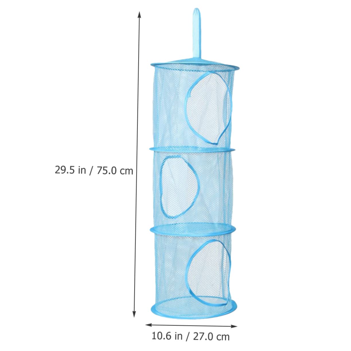 Alipis 3-Tier Collapsible Mesh Laundry Basket - Foldable Hanging Hamper Organizer with Breathable Mesh Bags for Clothes, Towels & Toys - Space Saving Storage Solution for Bedroom, Bathroom & Dorm Room