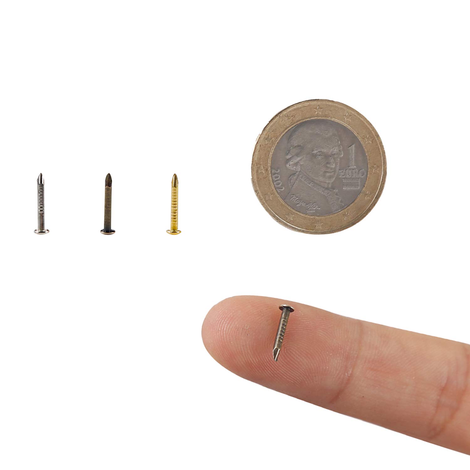 500PCS Small Round Head Nails - 1 X 10mm (0.04