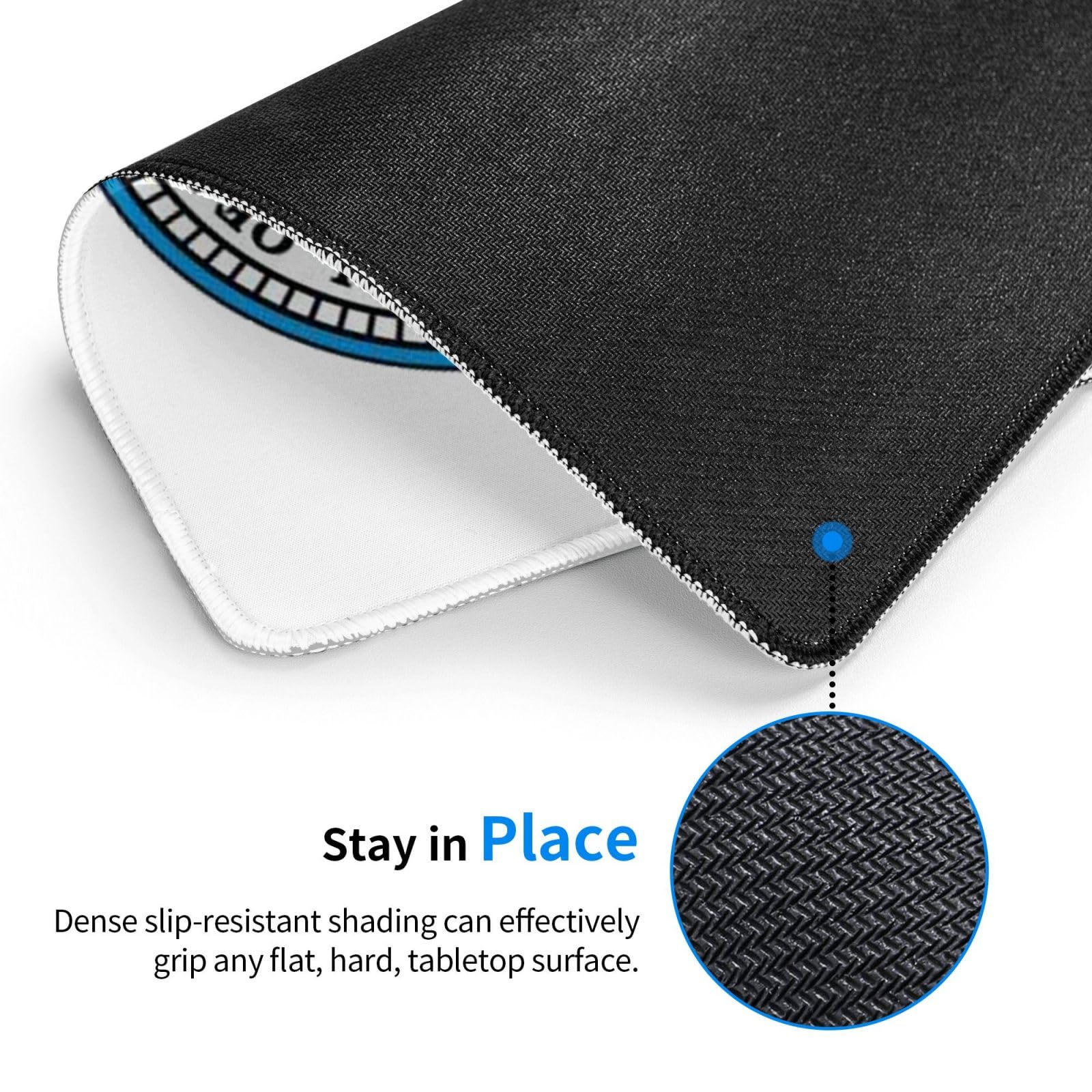 SIYTUAU Oklahoma City Seal Mouse Pad - Waterproof, Non-Slip Rubber Desk Mat for Office & Gaming (10x12 Inches) - Perfect for Laptop, PC & Workstation Use