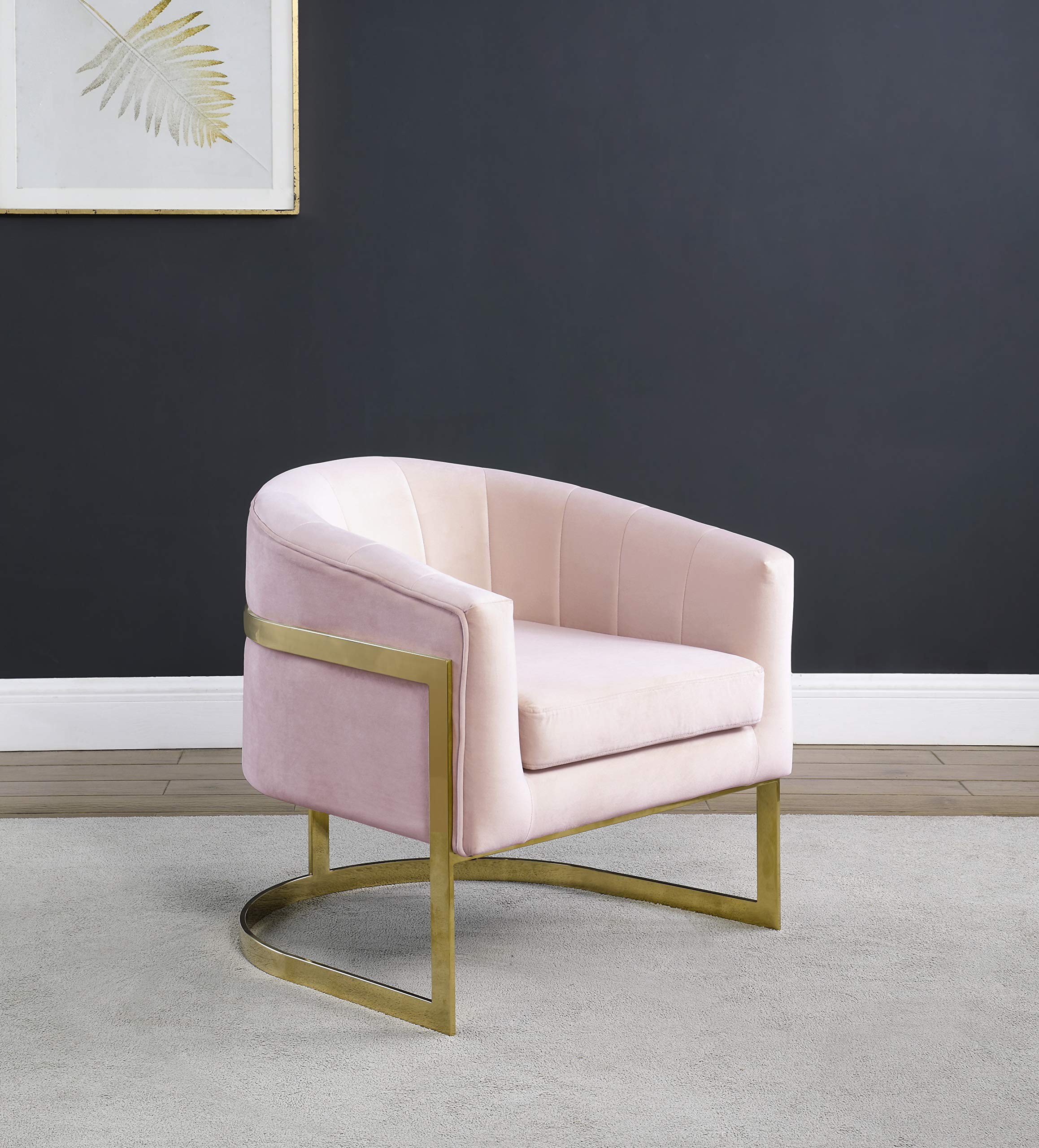 Best HX10 Accent Chair by Master Furniture - Modern Pink Lounge Chair for Living Room, Bedroom & Office - Comfortable Reading Chair with Soft Cushions