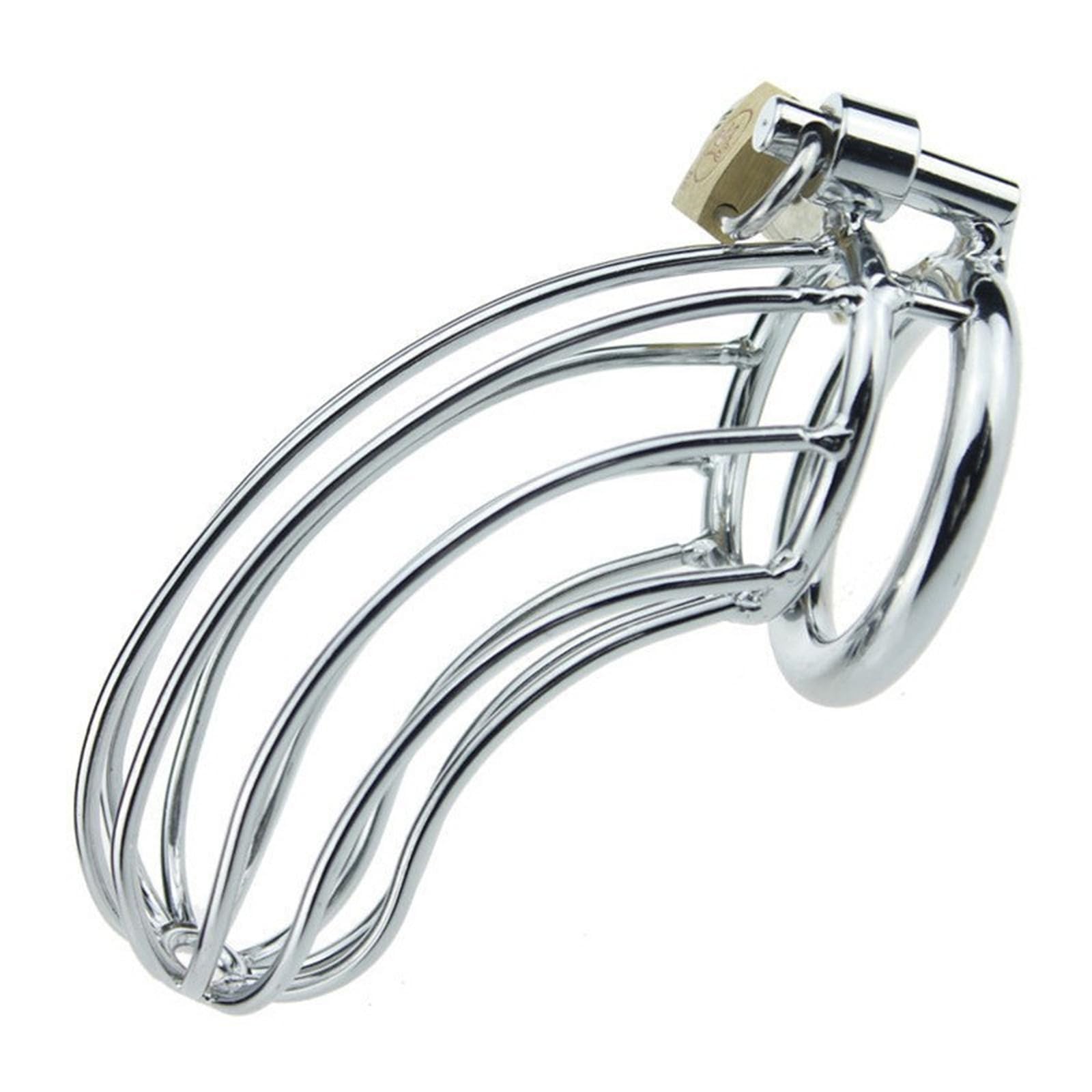 Premium Male Chastity Device - Lockable Cock Cage for Penis Training & Bondage Play | Secure Key & Lock System | Ideal for BDSM, Couples Play & Solo Exploration