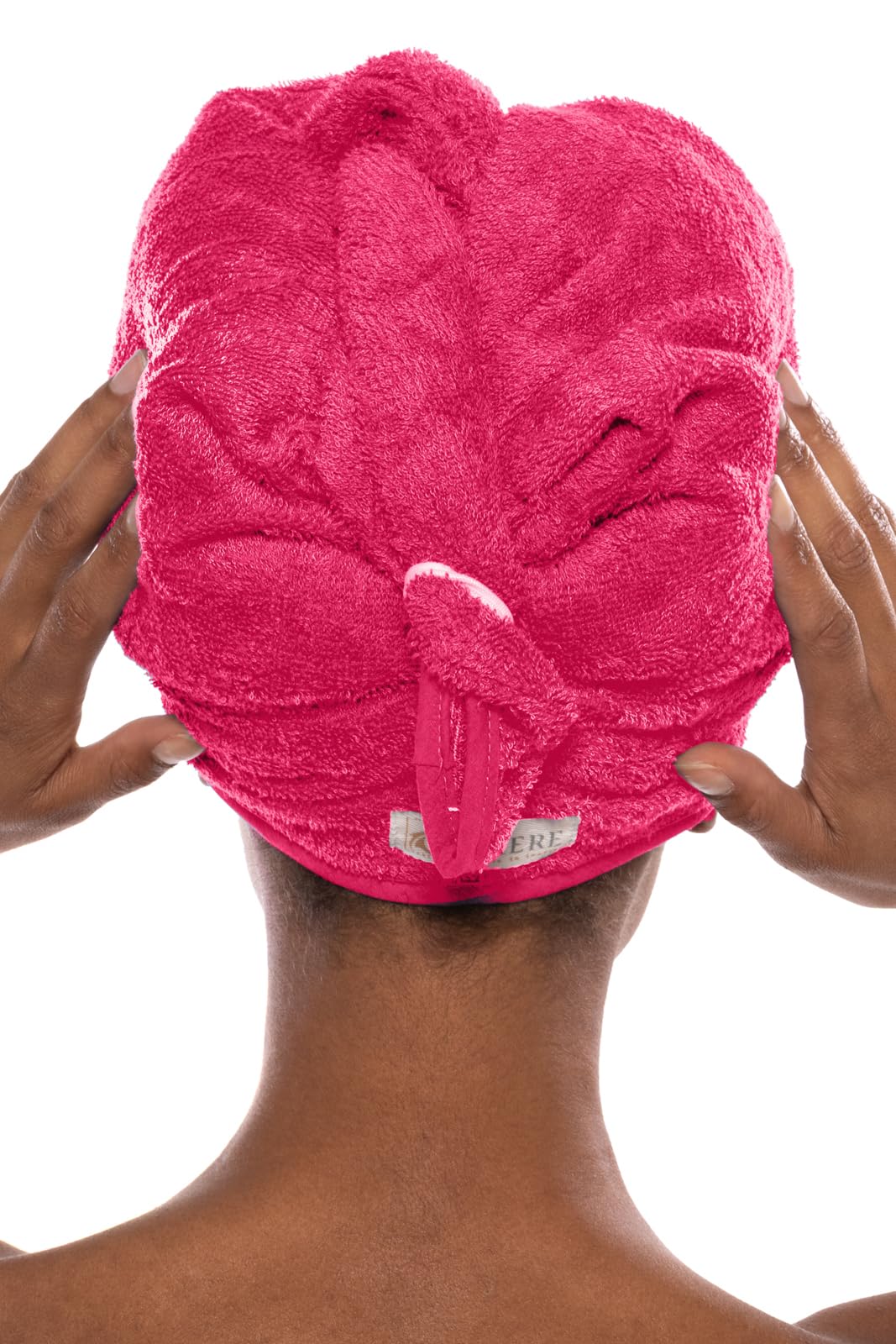 Women's Spa Towel Wrap Set - Soft Rayon Cotton Blend Bathrobe for Women, Rose Red (2X/3X) | Perfect for Beach, Pool & Relaxing at Home