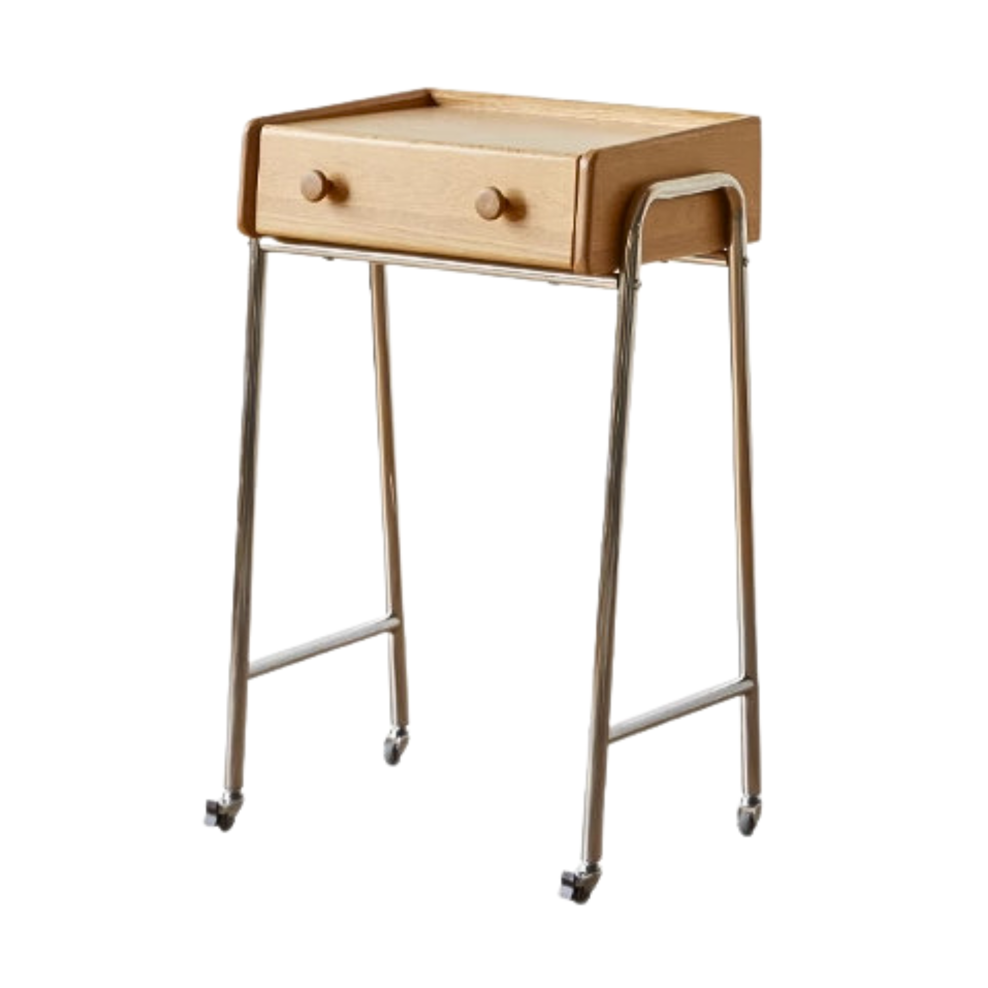 Premium Oak Solid Wooden Edge Cabinet with Adorable Robot Design - Perfect for Kids' Room, Playroom, and Unique Home Decor