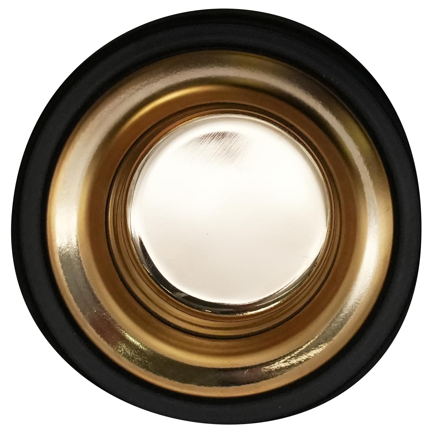 Westbrass D209-01 Brass Sink Stopper - Polished Brass Finish for Waste Disposal - Perfect for Kitchen & Bathroom Drain Stoppers