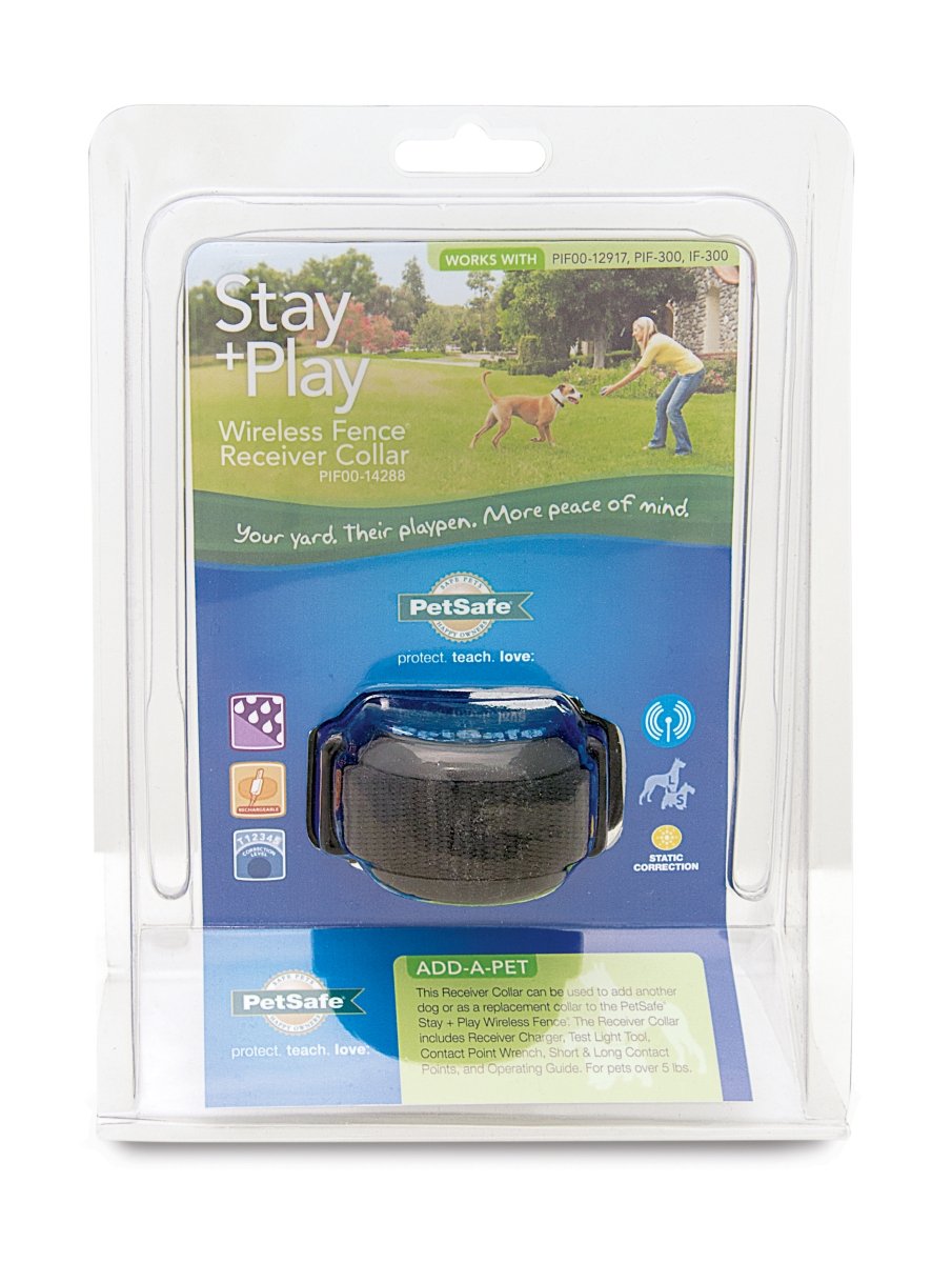 PetSafe Stay & Play Wireless Dog Fence Collar - Waterproof & Rechargeable for Small to Large Dogs - Perfect for Backyard, Training & Outdoor Adventures