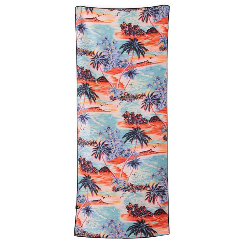 Nomadix Original Quick-Dry Travel Towel - Lightweight, Super Absorbent & Sand-Free - Perfect for Beach, Pool, Yoga & Outdoor Adventures (Island Time Pattern)