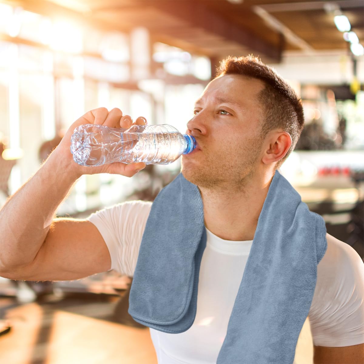 Premium Microfiber Gym Towels - Ultra Soft & Highly Absorbent Workout Towels for Fitness, Yoga, Running & Sports | Ideal for Gym, Home Exercise & Post-Workout Cooling