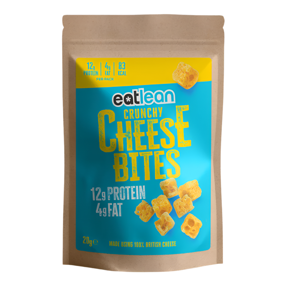 Eat Lean Cheese Bites 20g - High Protein Low Calorie Snack for Keto & Weight Loss | Perfect for Office, Gym & On-the-Go