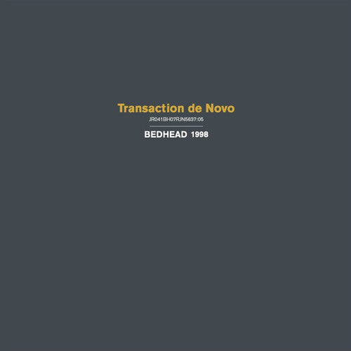Bedhead - Transaction de Novo (Extramundane Rain Color Vinyl) | Limited Edition Indie Rock Vinyl Record | Perfect for Vinyl Collectors & Music Enthusiasts