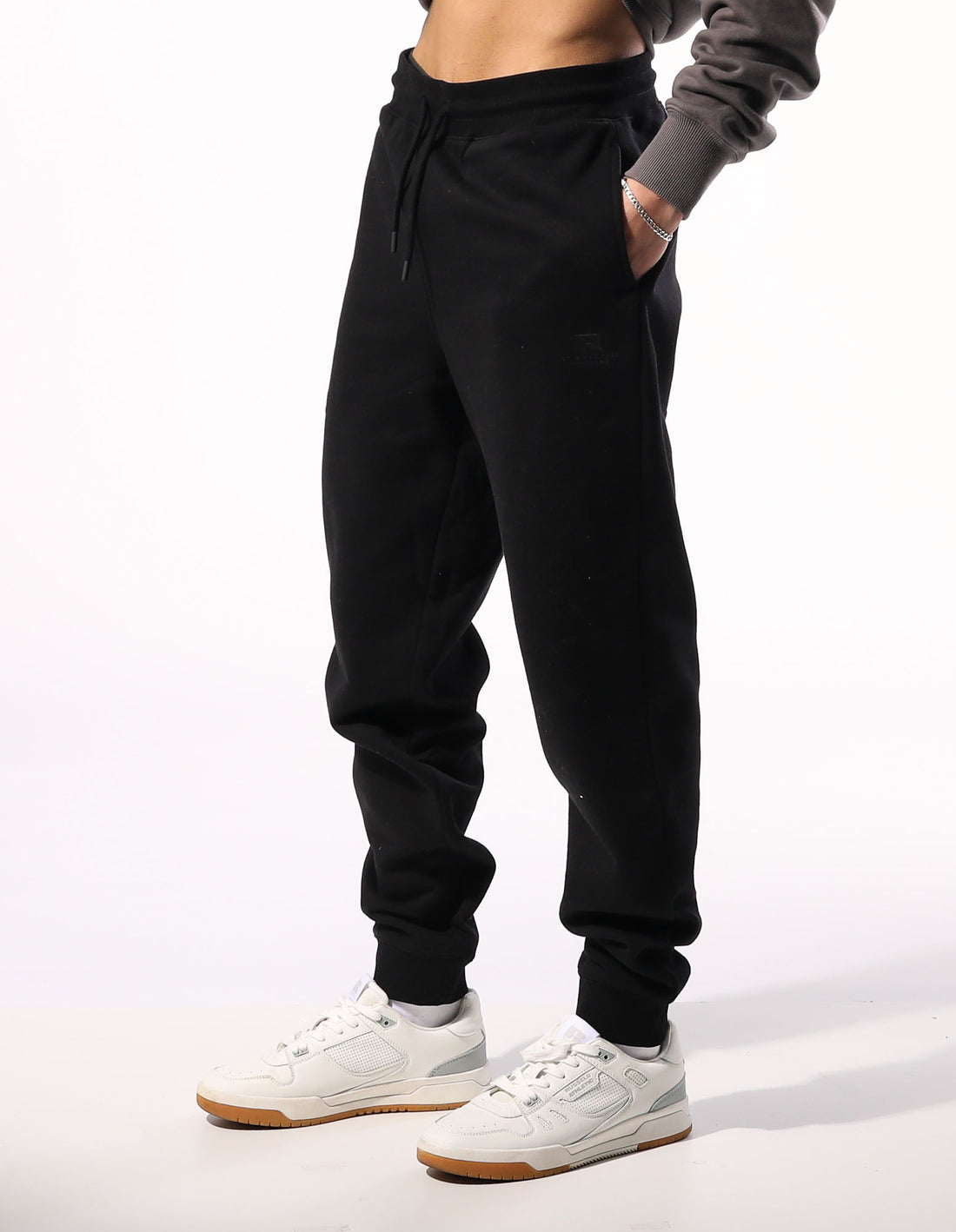 Russell Men's Brooklyn Black Track Pants - Comfortable Athletic Joggers for Running, Gym & Casual Wear