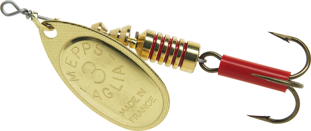 Aglia Spinner #3 Plain Treble - High-Quality Fishing Lure for Bass, Trout, and Walleye - Perfect for Freshwater and Saltwater Fishing