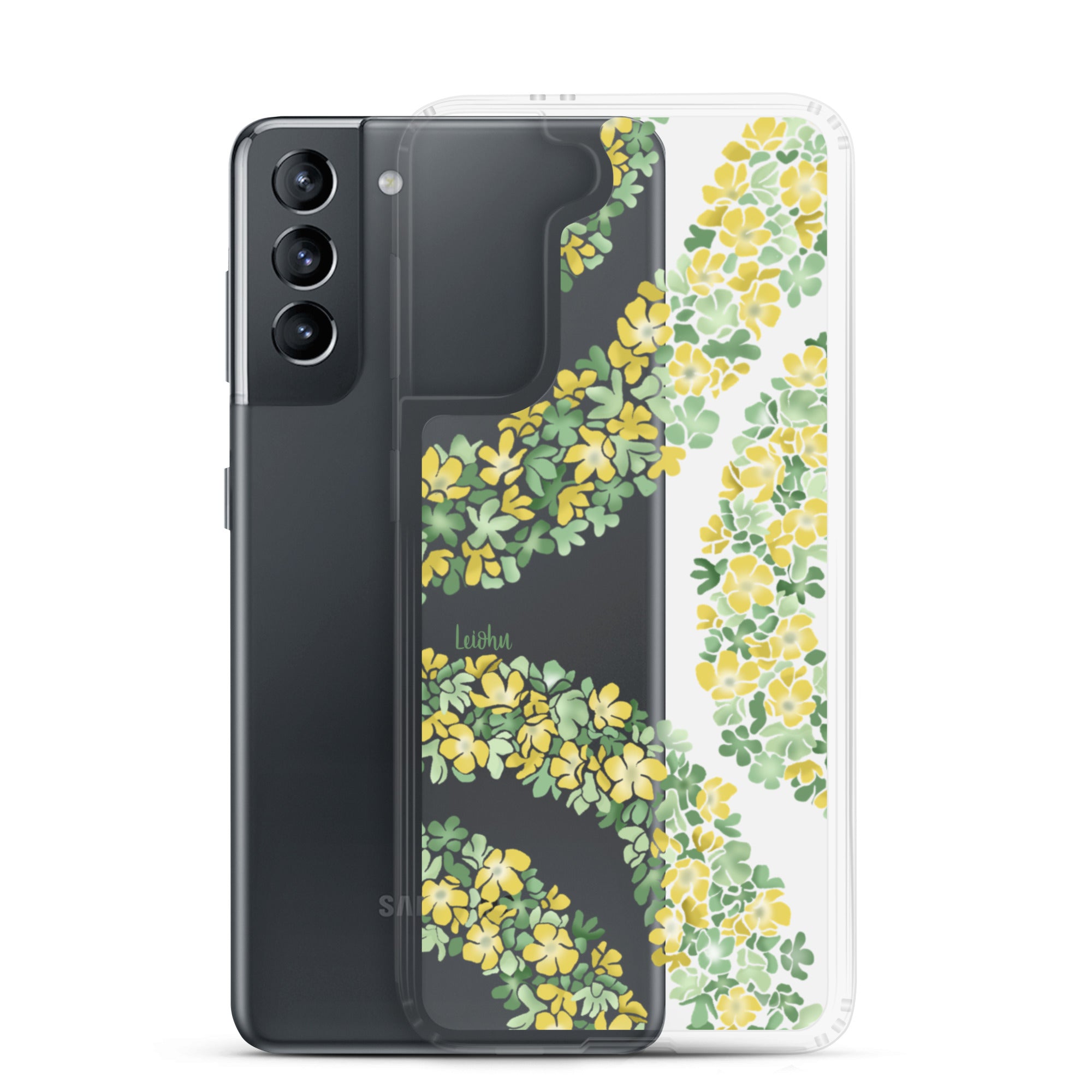 Double Pakalana Clear Case for Samsung Galaxy - Slim Protective Phone Cover for Everyday Use & Travel