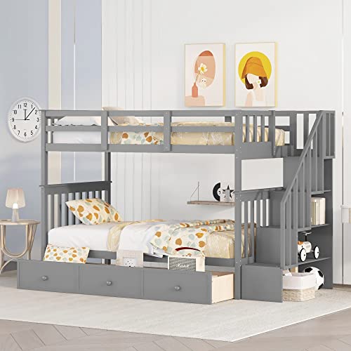 Grey With Drawers