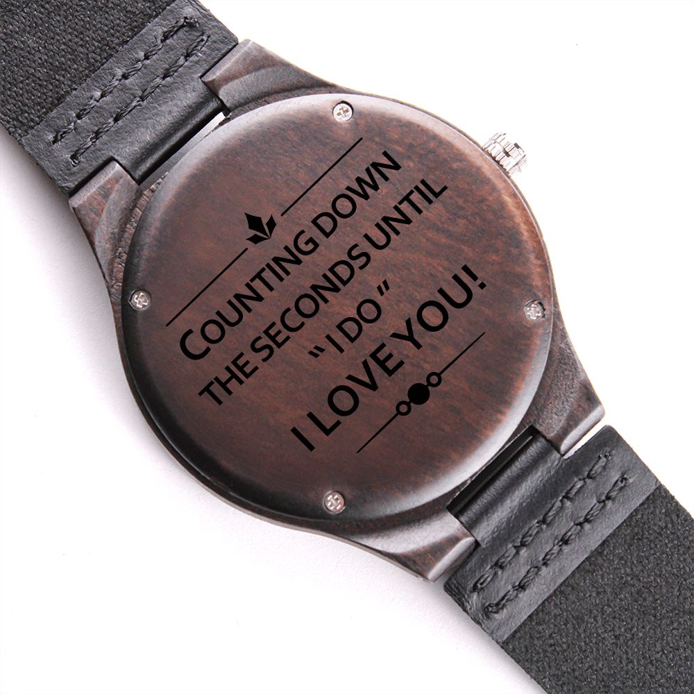 Personalized Engraved Wooden Watch for Men - Unique Anniversary Gift for Husband - Perfect for Weddings, Anniversaries & Special Occasions