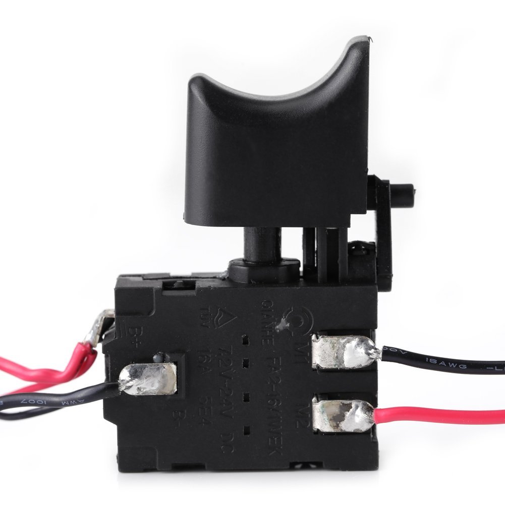 12V Lithium Battery Cordless Drill Speed Control Trigger Switch with LED Light - Replacement Electric Drill Switch for DIY Projects & Home Repairs