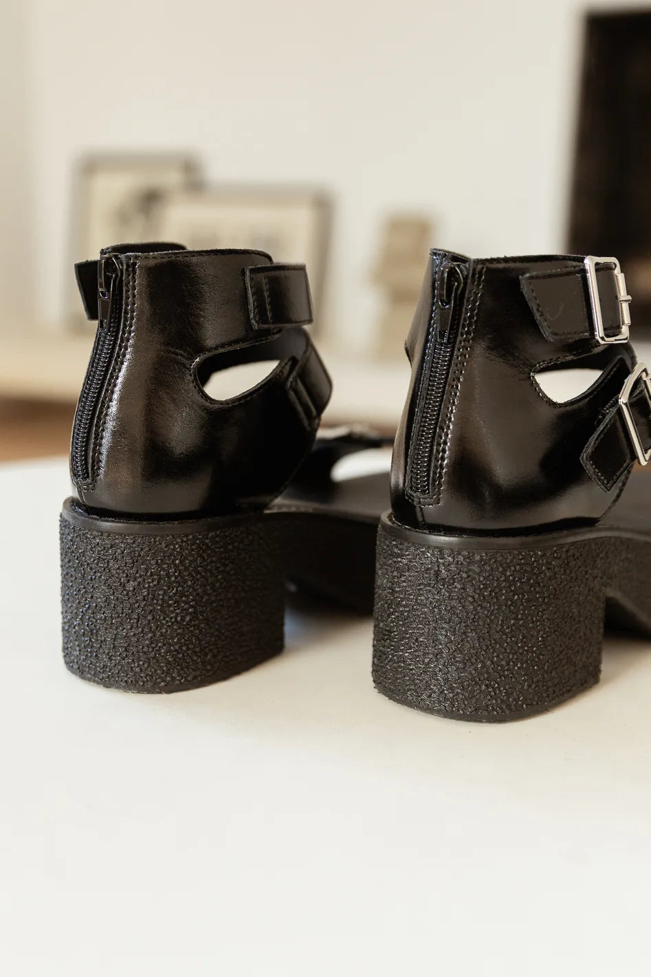 Alexia Black Platform Sandals for Women | Comfortable & Stylish Summer Shoes | Perfect for Beach, Vacation & Casual Outfits