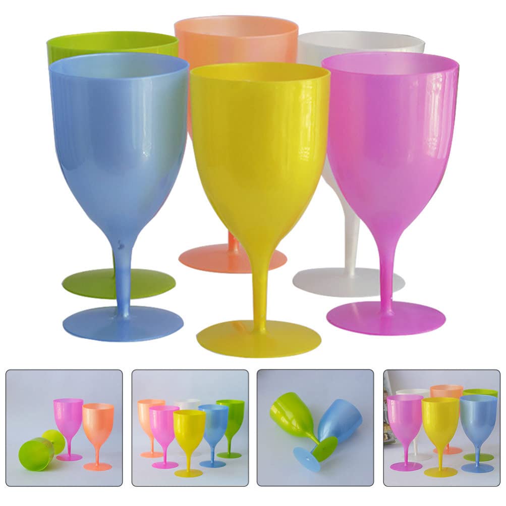 Zerodeko 6-Piece Margarita Glasses Set - Elegant Cocktail & Wine Goblets for Easter Parties, Beverage Cups, Egg Holders - Perfect for Holiday Celebrations, Home Bar Decor, and Festive Gatherings