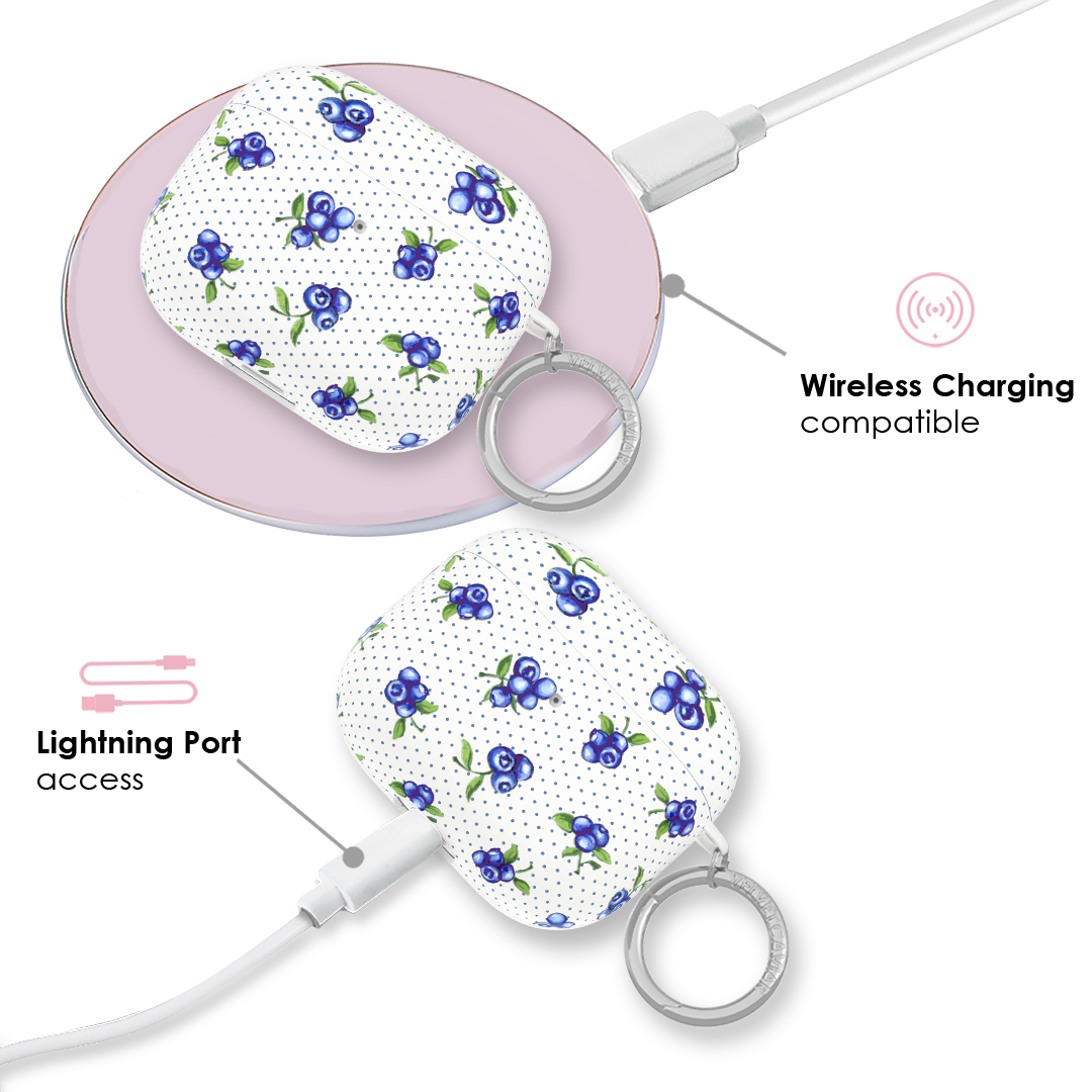 Blueberry Baby AirPods Case - Cute & Protective Cover for AirPods 1/2/3 Pro - Perfect for Kids, Girls, Teens - Great Gift for Birthdays & Holidays