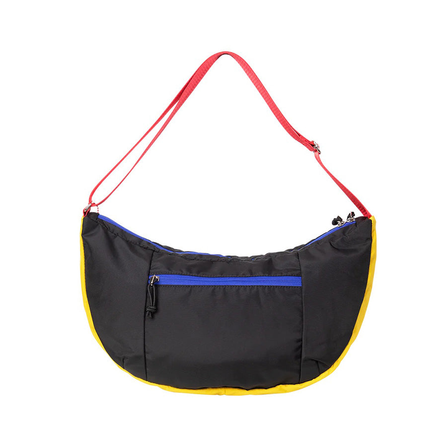 DOUGHNUT F24 Croissant You Niverse Crossbody Bag for Women - Stylish Black Leather Shoulder Purse for Everyday Use, Travel & Shopping