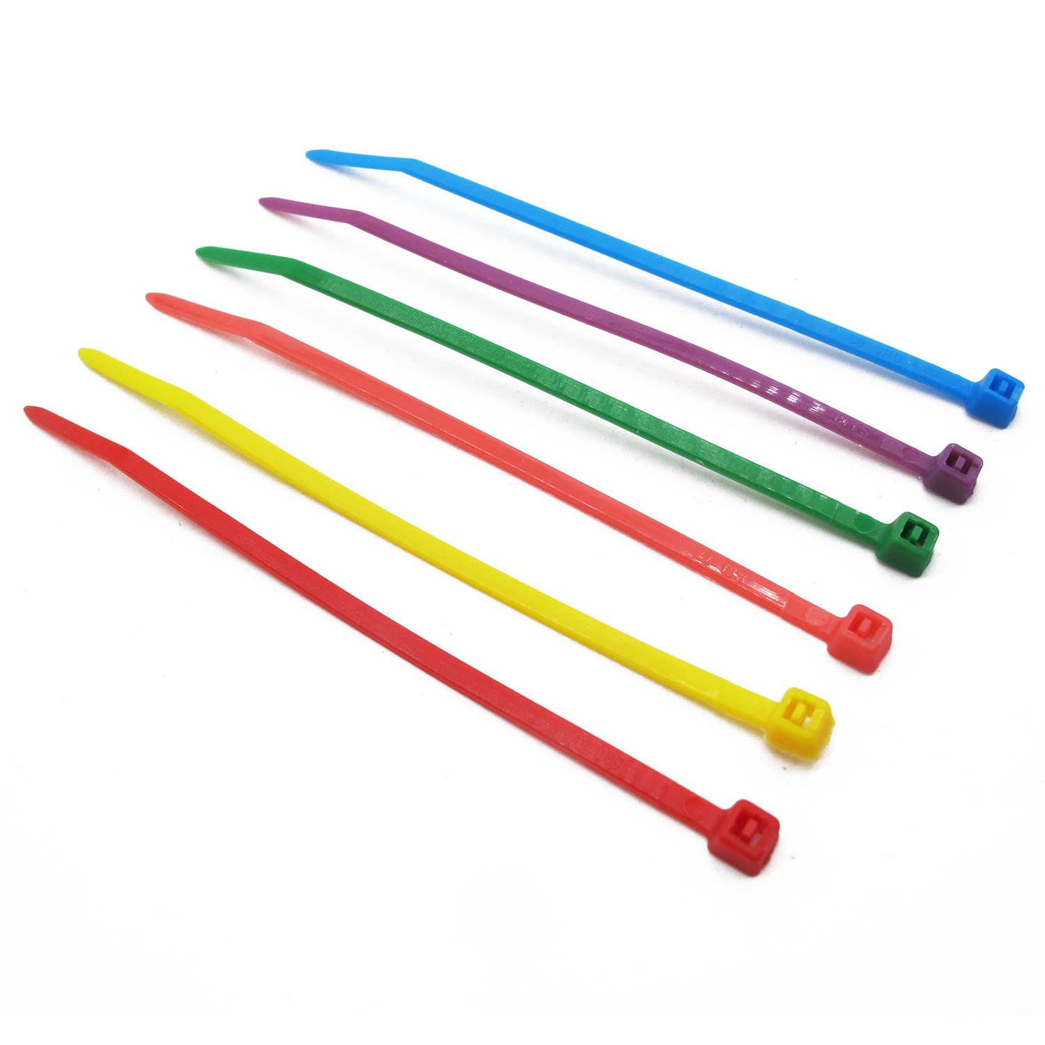 Superun 4-Inch Small Colored Zip Ties Kit - 480 Packs Multicolor Cable Ties (Red, Yellow, Blue, Green, Pink, Purple) for Home Organization, DIY Projects & Wire Management