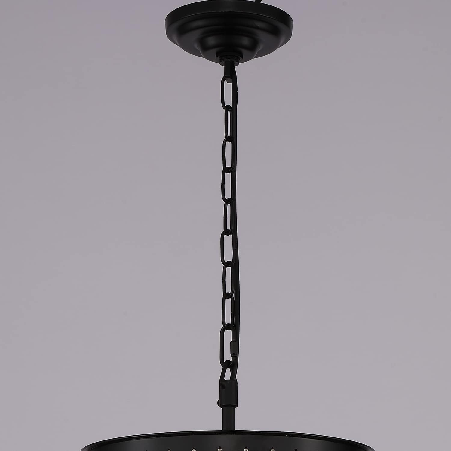 Modern Black Crystal Chandelier - 13-Light Pendant Ceiling Light Fixture (24 Inch Diameter) for Dining Room, Living Room, Foyer & Hallway - Elegant Lighting for Home Decor & Special Occasions