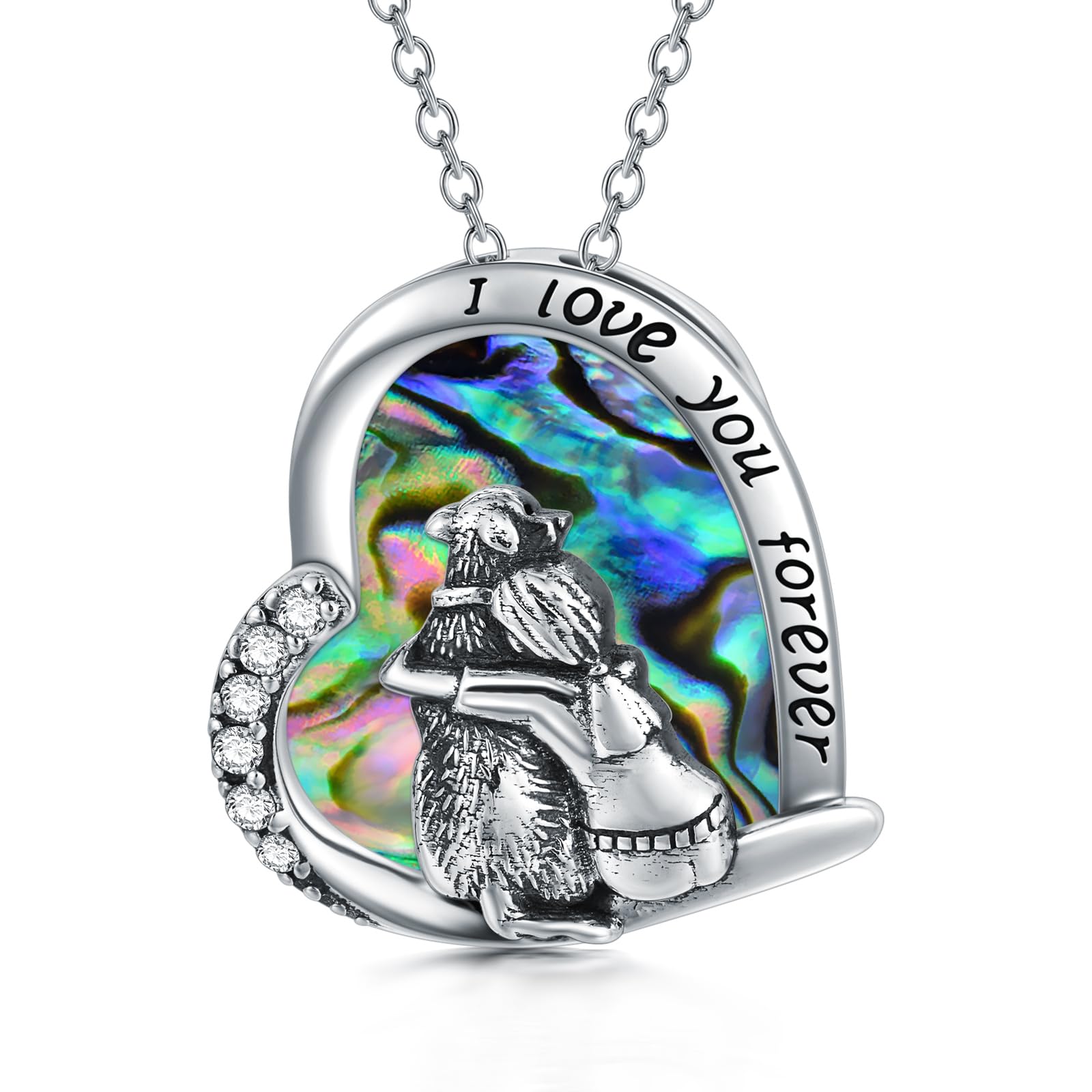 SIMONLY Mother's Day Gifts - 925 Sterling Silver Dog Pendant Necklace for Women & Girls - Memorial Jewelry for Dog Lovers - Perfect for Pet Loss Remembrance & Special Occasions