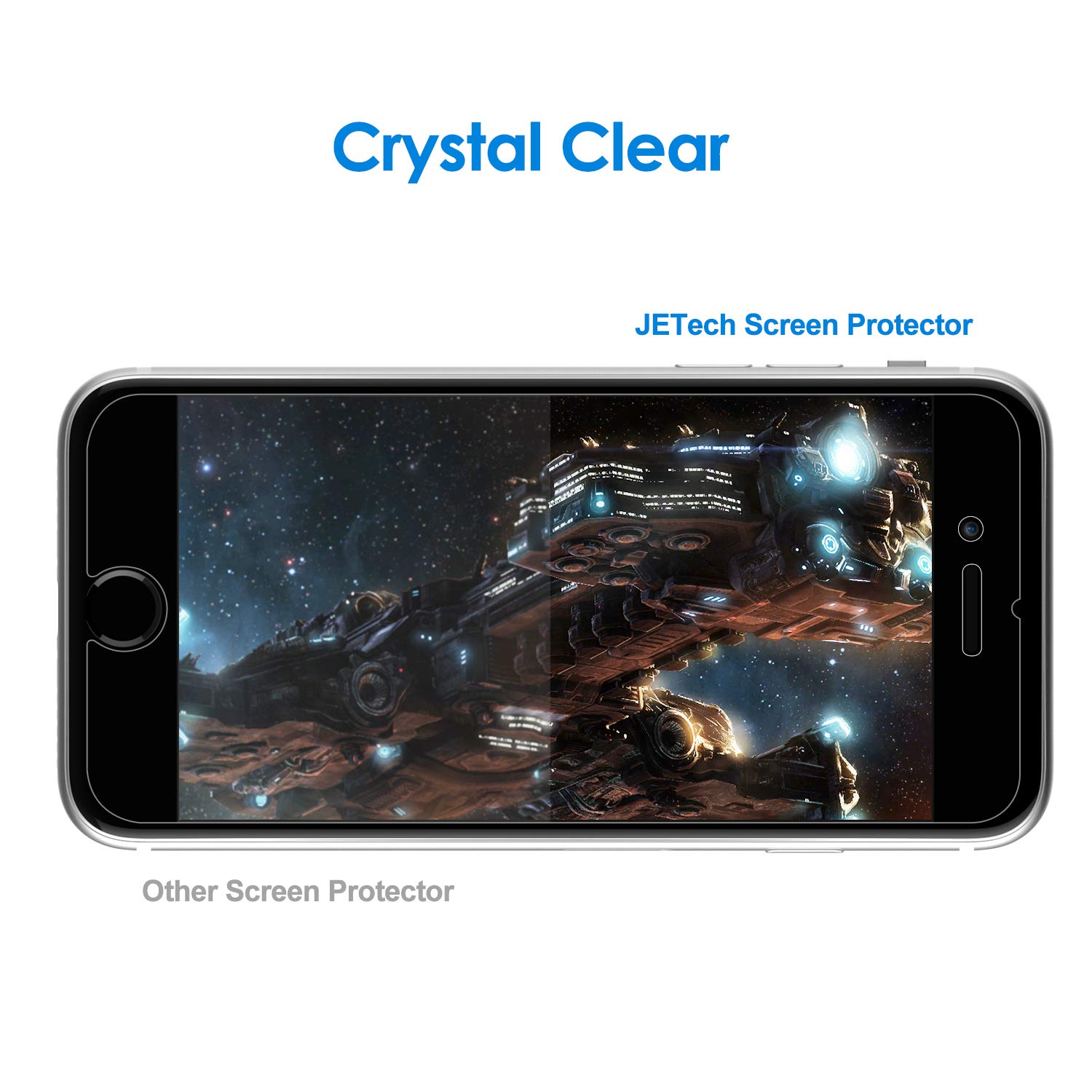 JETech iPhone SE 2022/2020 iPhone 8 iPhone 7 Screen Protector - 3 Pack HD Clear PET Film - Anti-Scratch Bubble-Free Protection for Work Travel & Daily Use