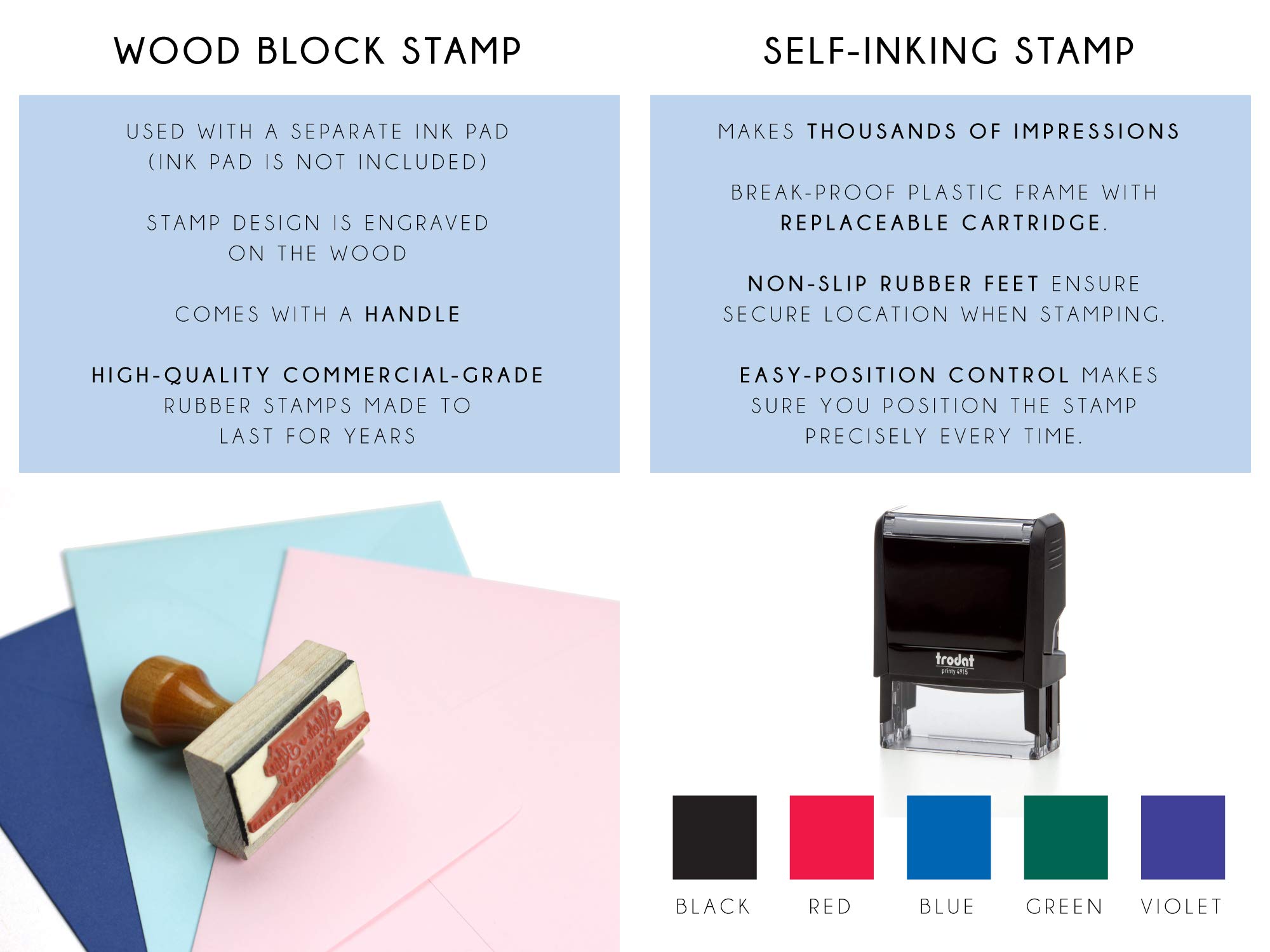 Custom California Address Stamp - Self Inking 1.5